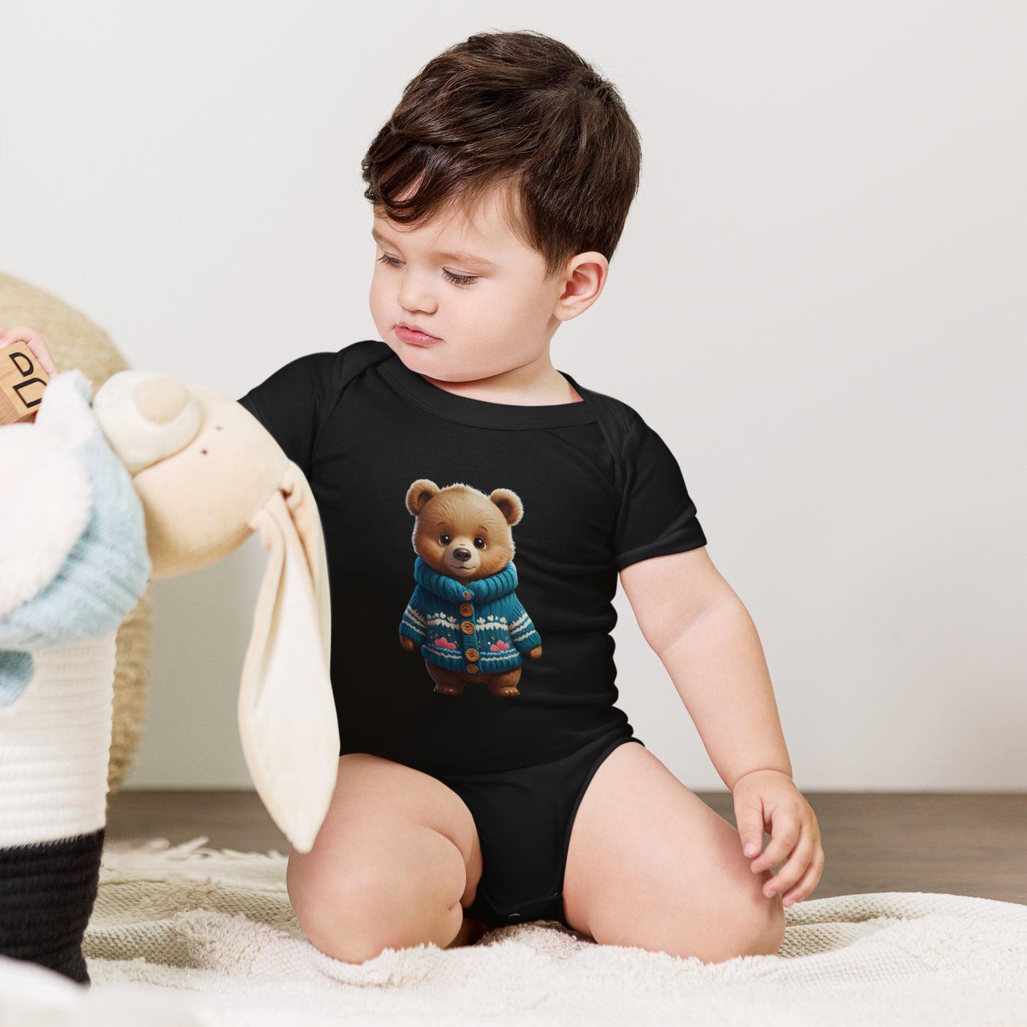 BNA LTD Baby short sleeve one piece (sweater bear)