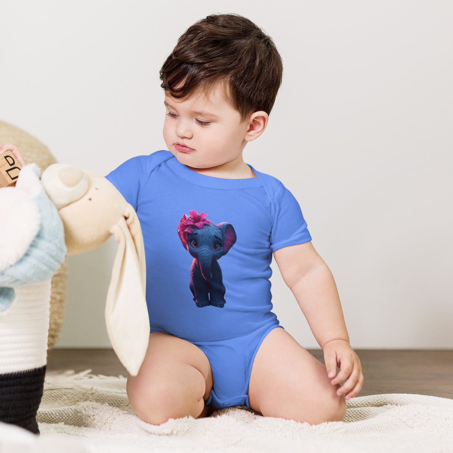 BNA LTD Baby short sleeve one piece (elephant pink)