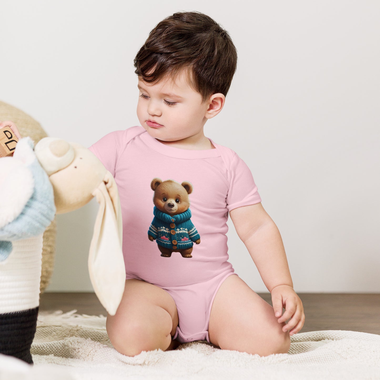 BNA LTD Baby short sleeve one piece (sweater bear)