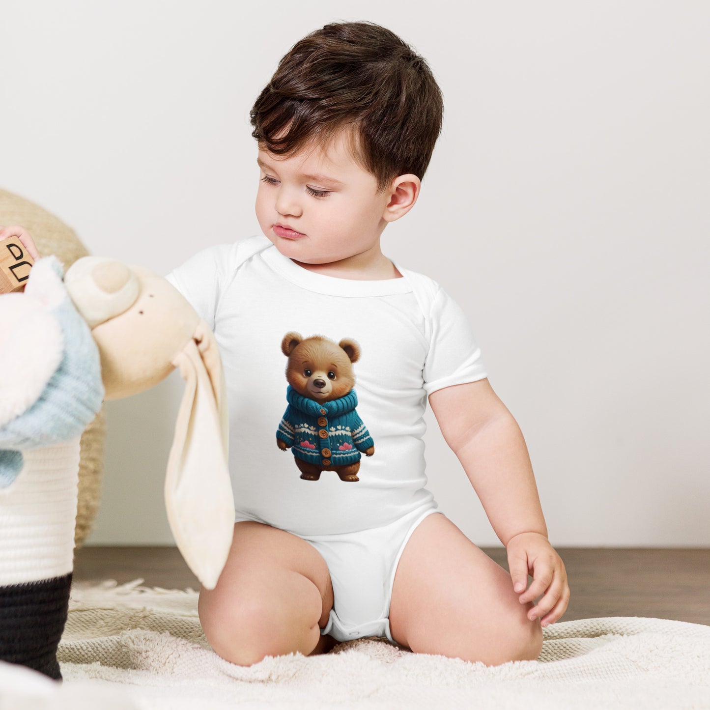 BNA LTD Baby short sleeve one piece (sweater bear)