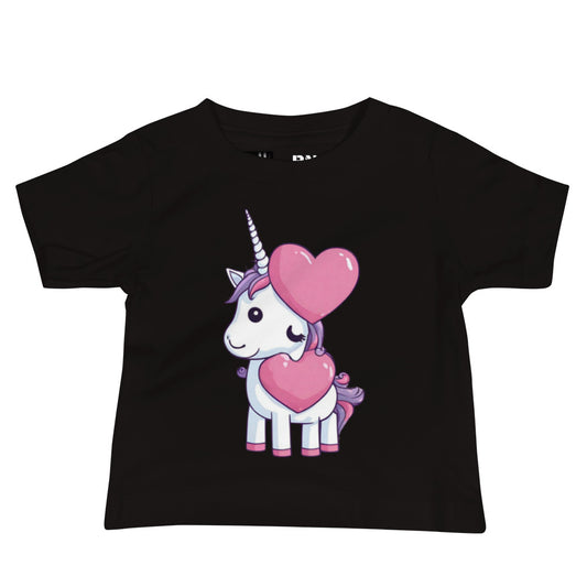 BNA LTD Baby Jersey Short Sleeve Tee (heart unicorn)