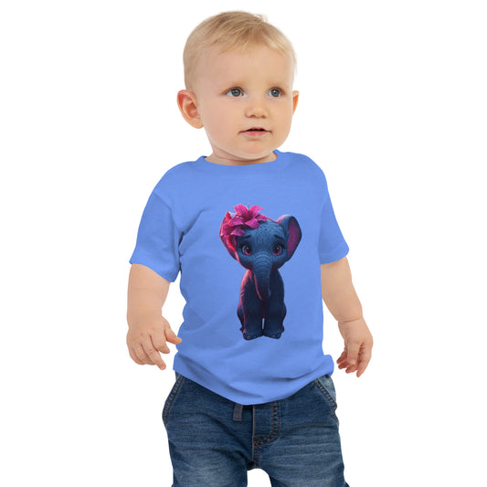 BNA LTD Baby Jersey Short Sleeve Tee (elephant pink)