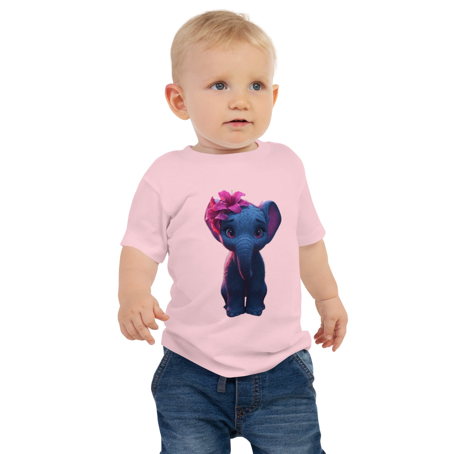 BNA LTD Baby Jersey Short Sleeve Tee (elephant pink)