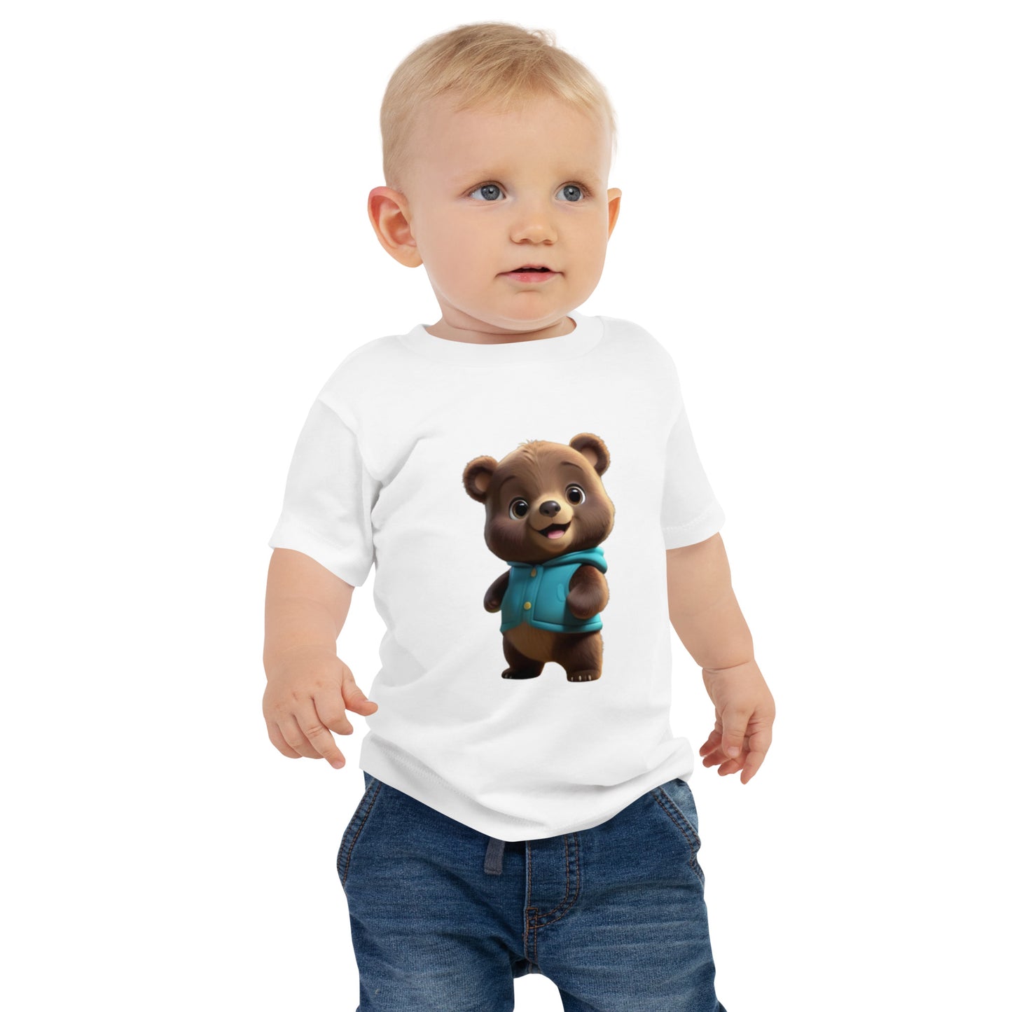 BNA LTD Baby Jersey Short Sleeve Tee (bear vest)