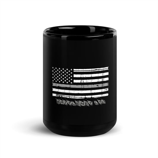 Thin Line CORRECTIONS Black Glossy Mug