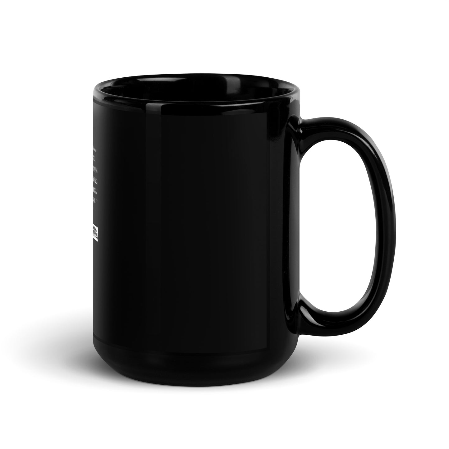 BNA LTD Black Glossy Mug