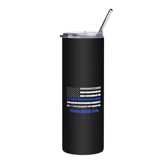 Thin Line POLICE Stainless steel tumbler