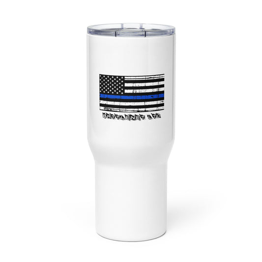 Thin Line POLICE Travel mug with a handle