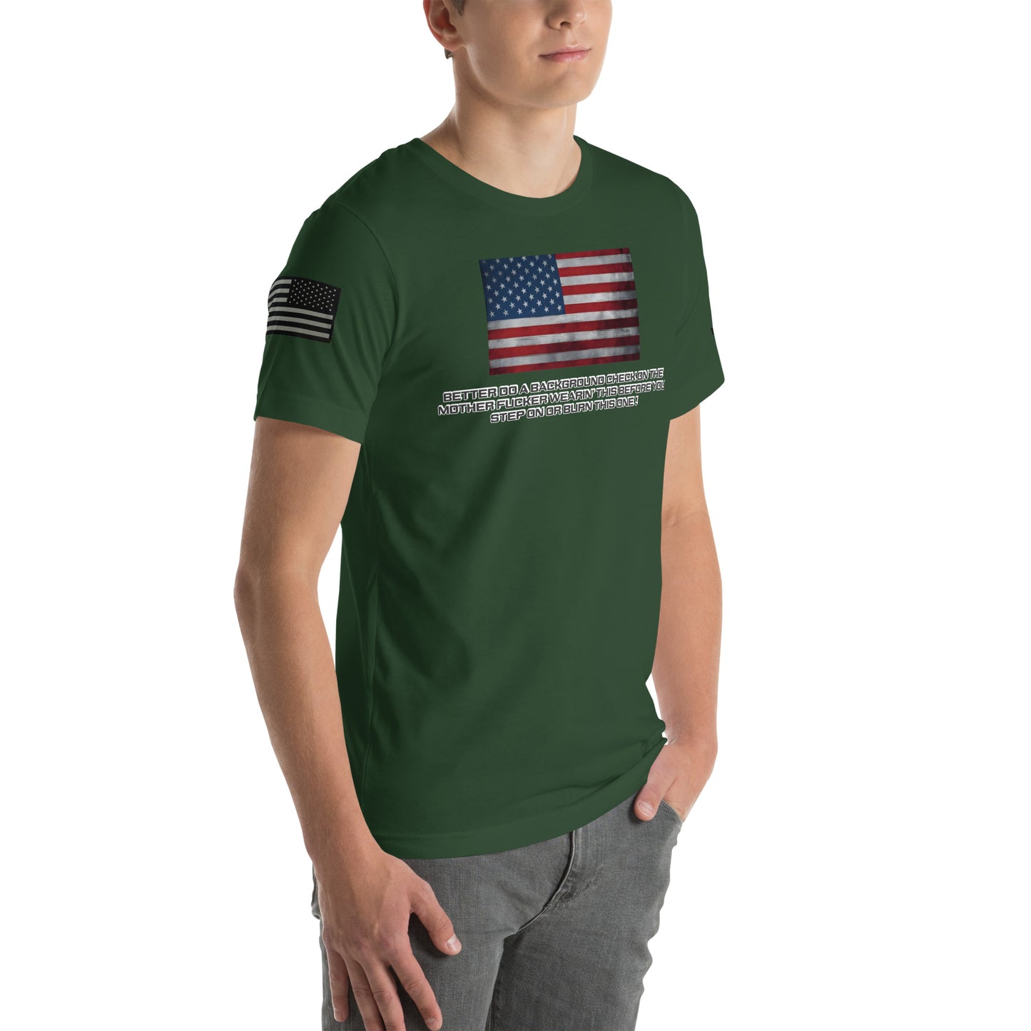 BNA LTD USA flag T shirt