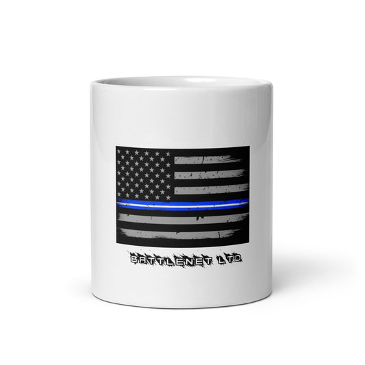 Thin Line EMS White glossy mug