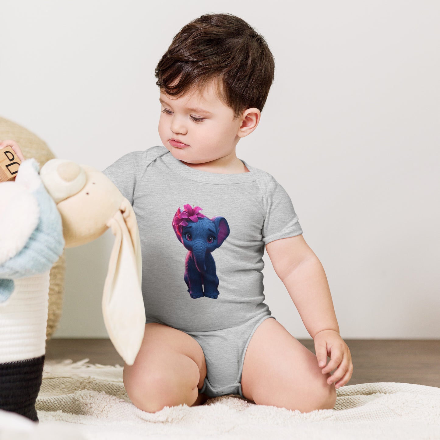 BNA LTD Baby short sleeve one piece (elephant pink)