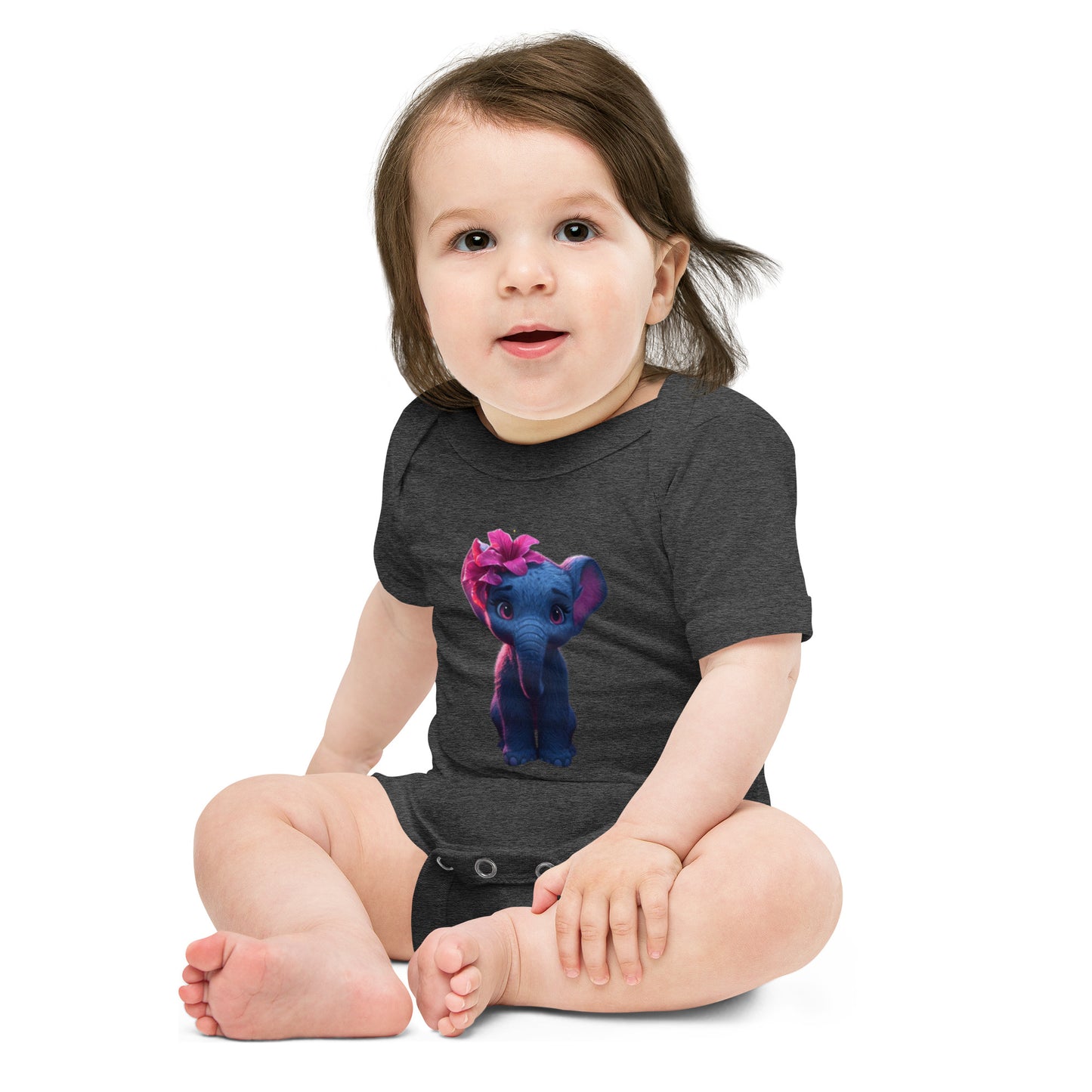 BNA LTD Baby short sleeve one piece (elephant pink)