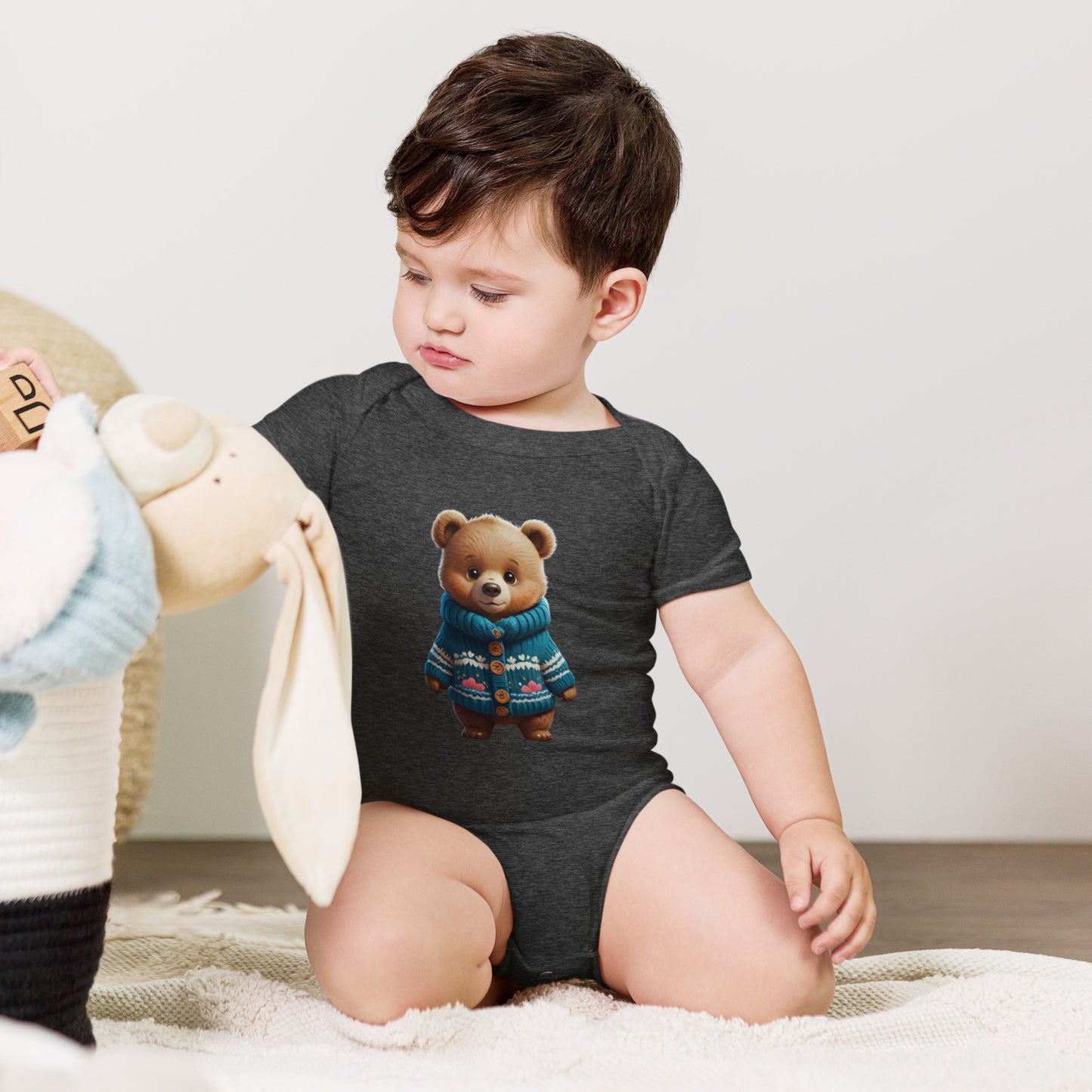BNA LTD Baby short sleeve one piece (sweater bear)