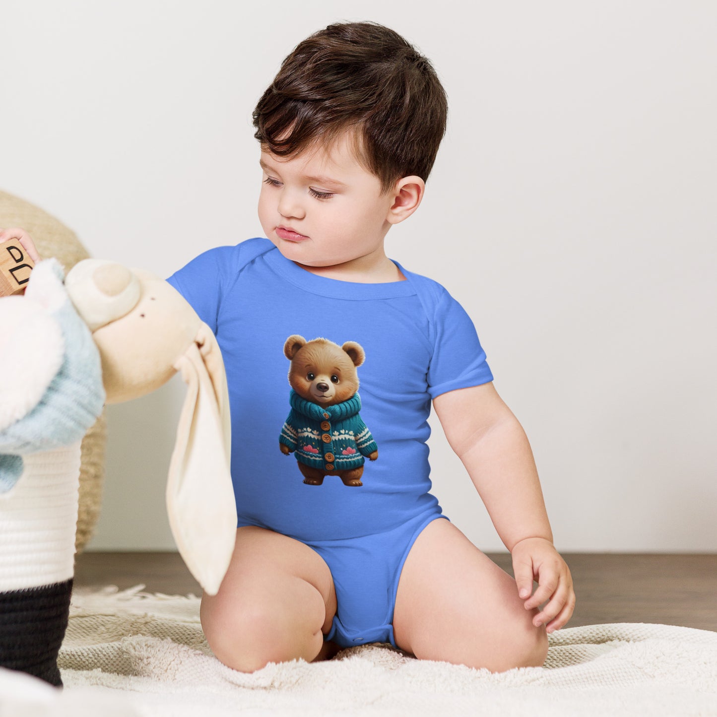 BNA LTD Baby short sleeve one piece (sweater bear)