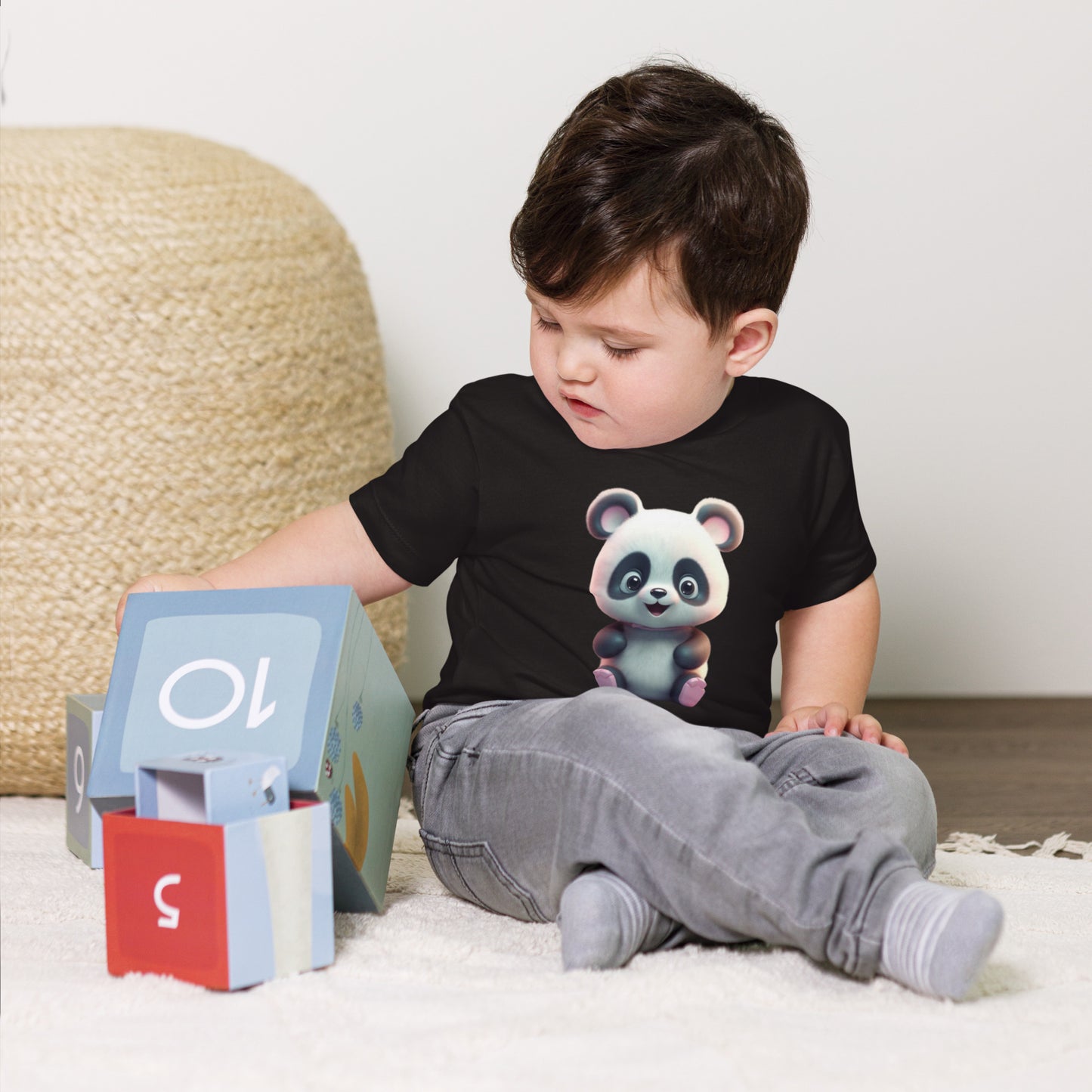 BNA LTD Baby Jersey Short Sleeve Tee (panda)