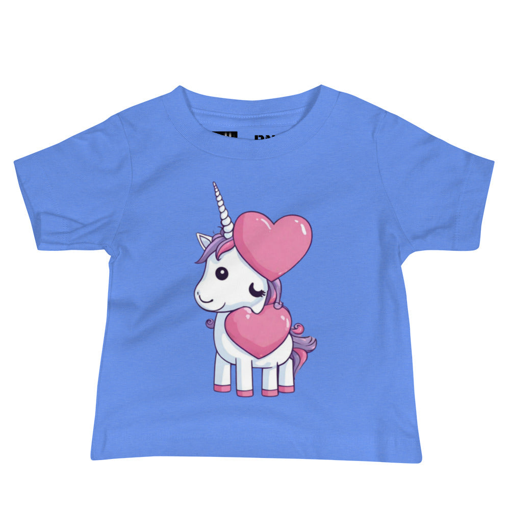 BNA LTD Baby Jersey Short Sleeve Tee (heart unicorn)