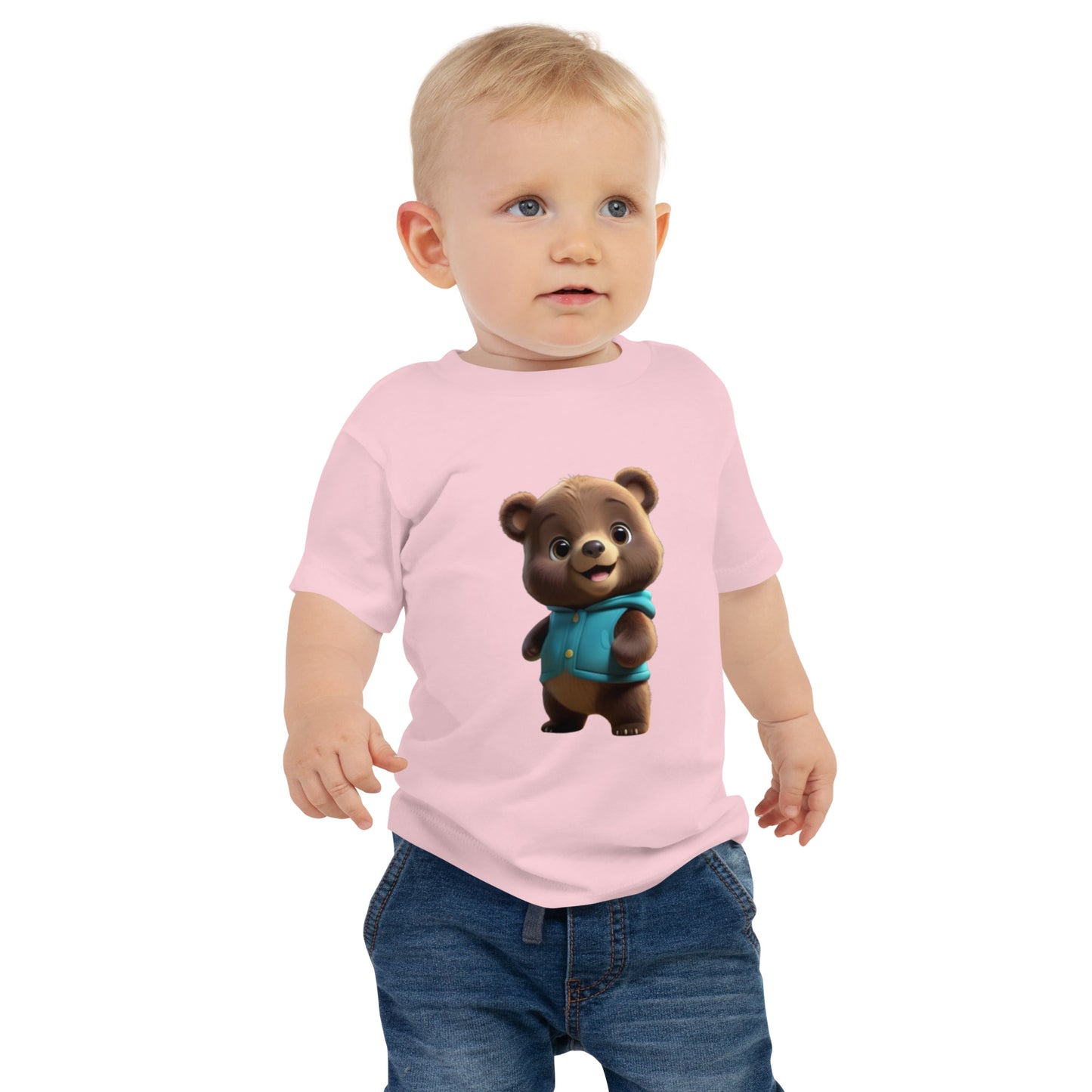 BNA LTD Baby Jersey Short Sleeve Tee (bear vest)