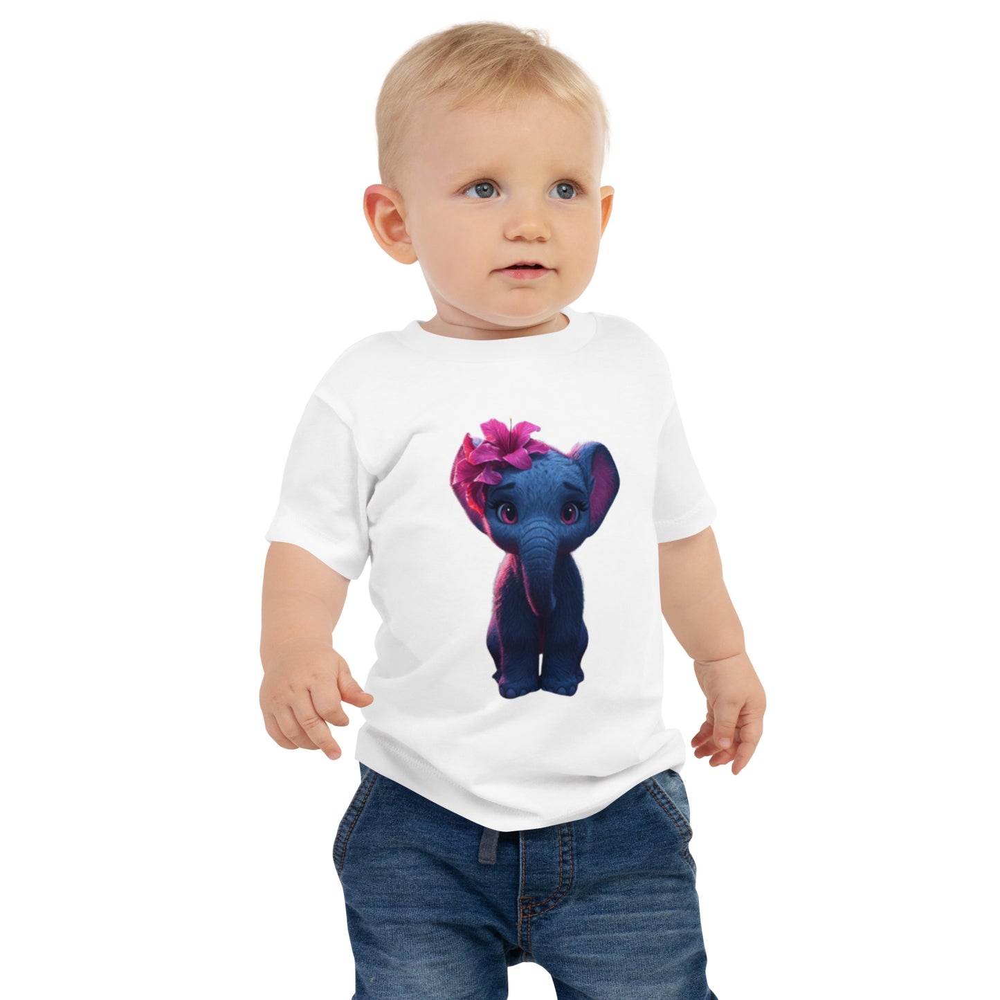 BNA LTD Baby Jersey Short Sleeve Tee (elephant pink)