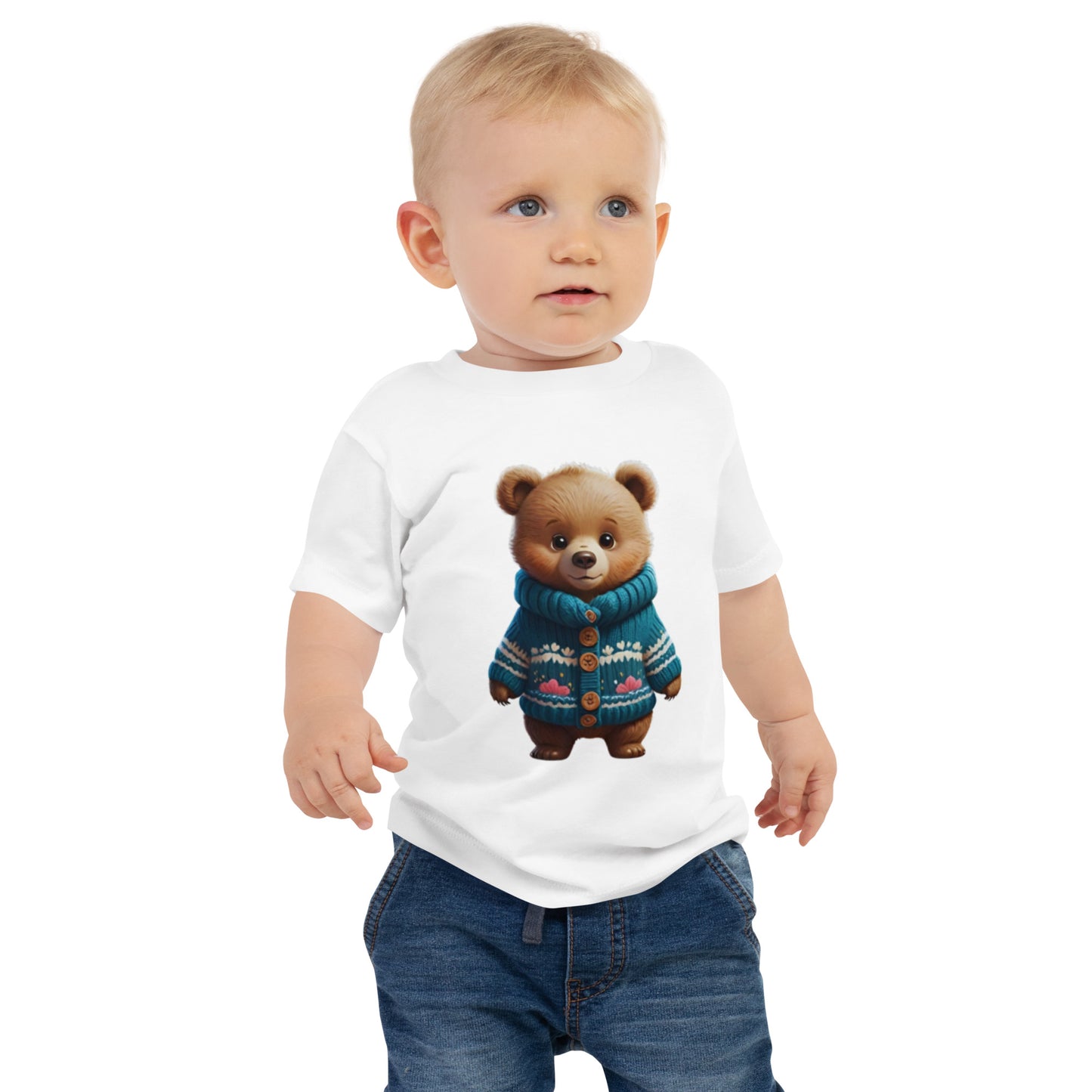 BNA LTD Baby Jersey Short Sleeve Tee (sweater bear)