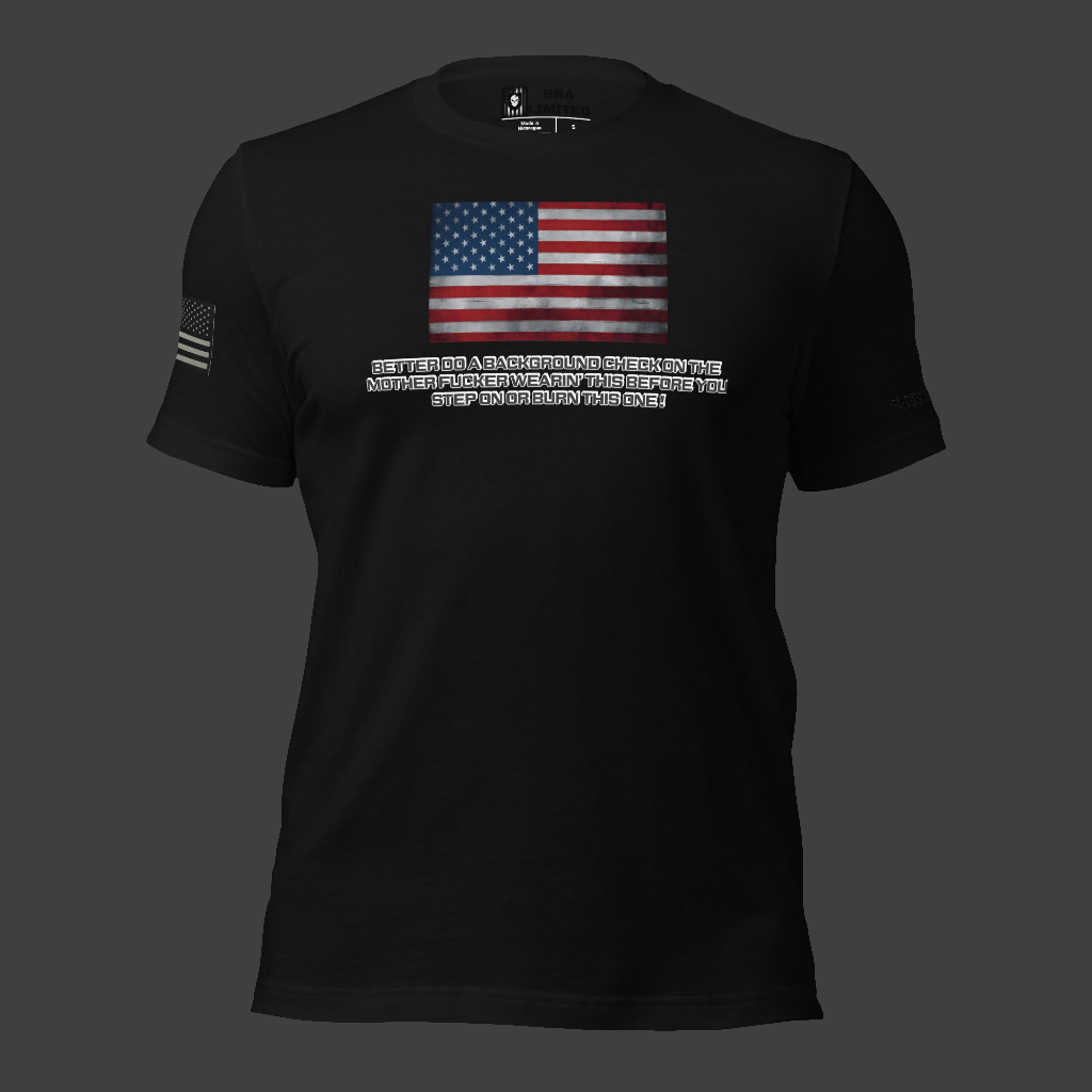BNA LTD USA flag T shirt