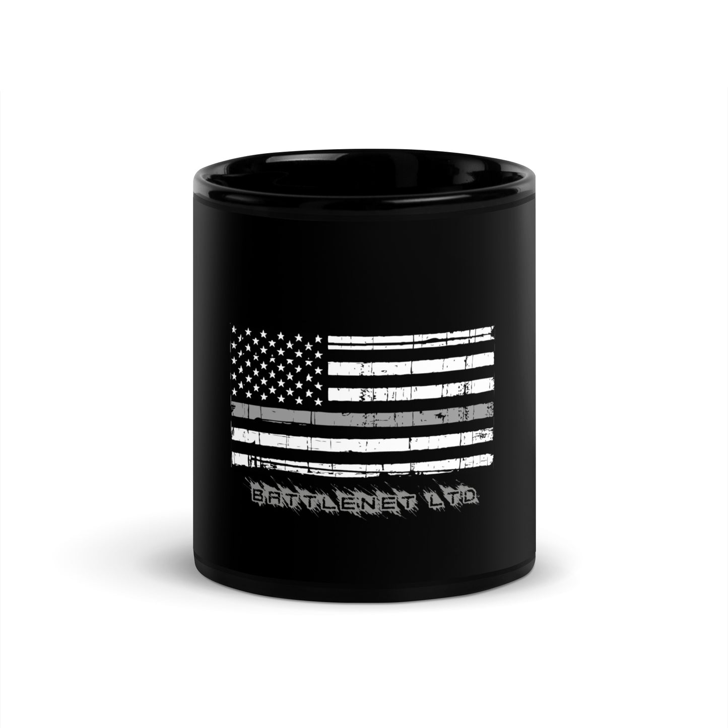 Thin Line CORRECTIONS Black Glossy Mug