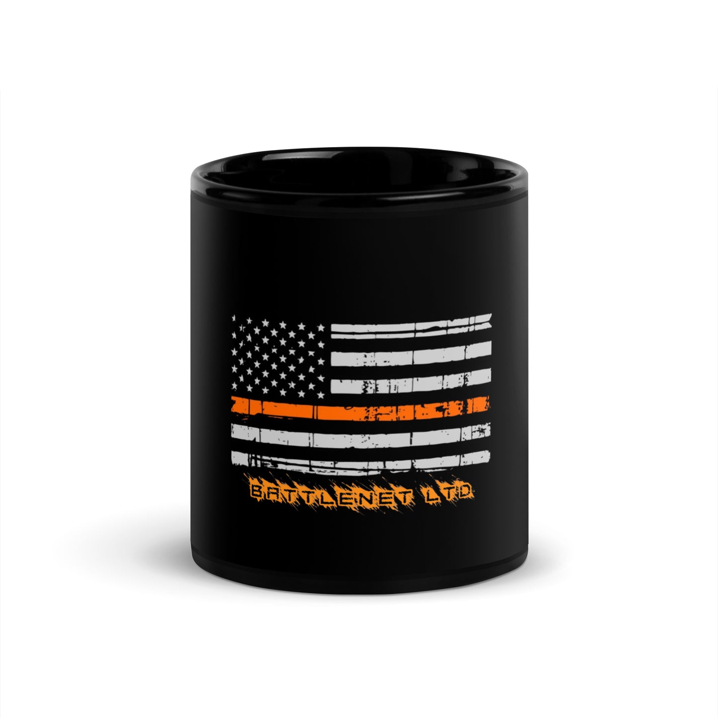 Thin Line SAR Black Glossy Mug