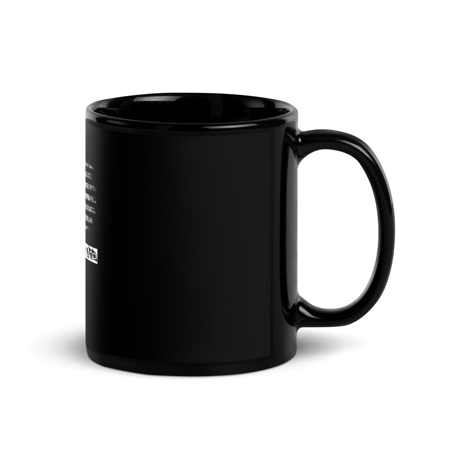 BNA LTD Black Glossy Mug