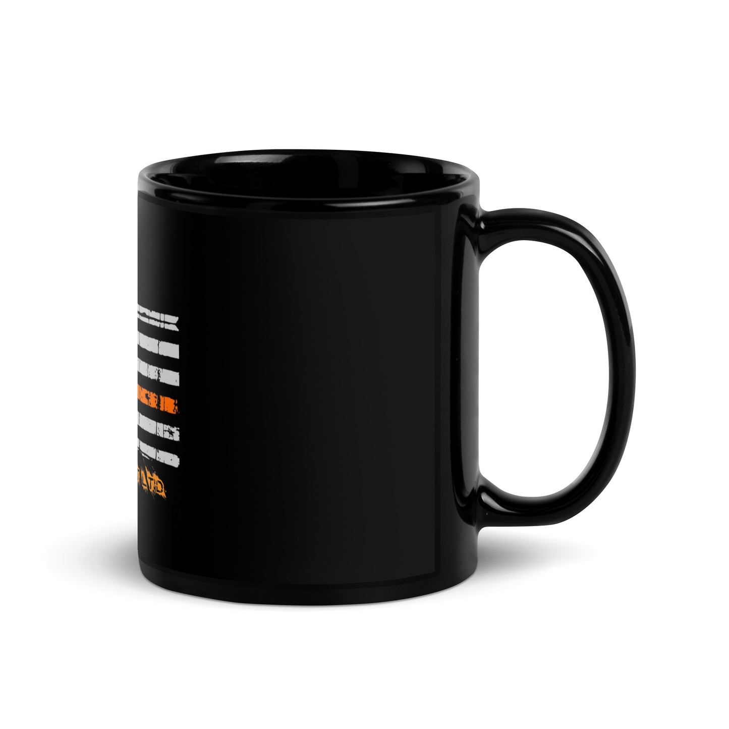 Thin Line SAR Black Glossy Mug