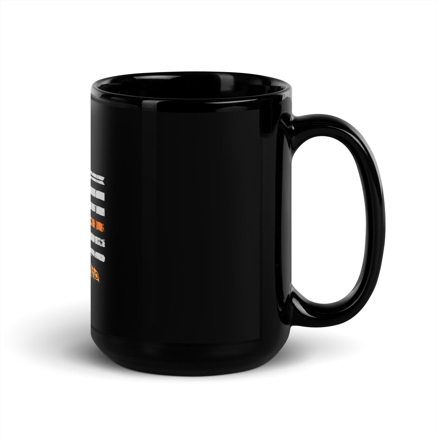 Thin Line SAR Black Glossy Mug