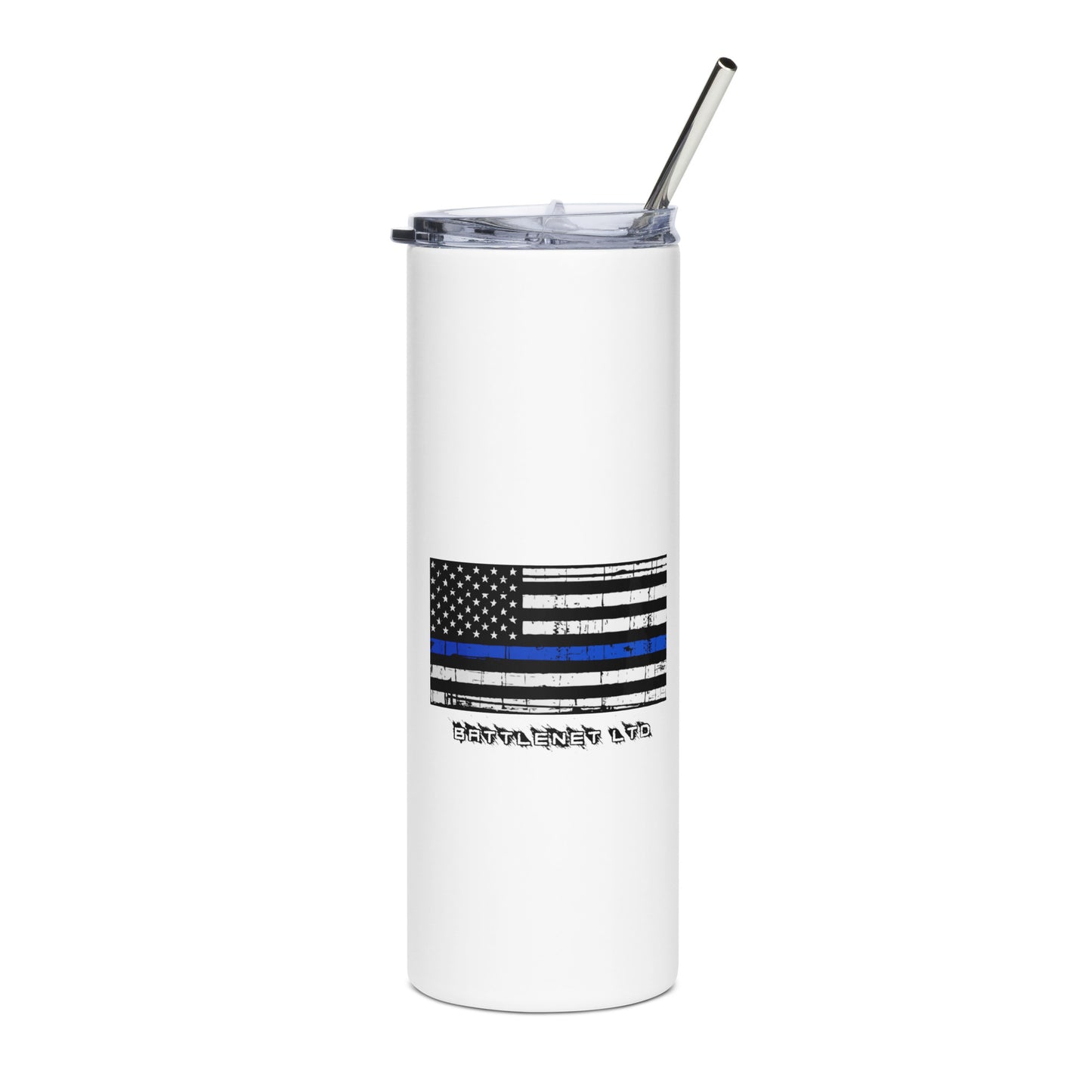 Thin Line POLICE Stainless steel tumbler