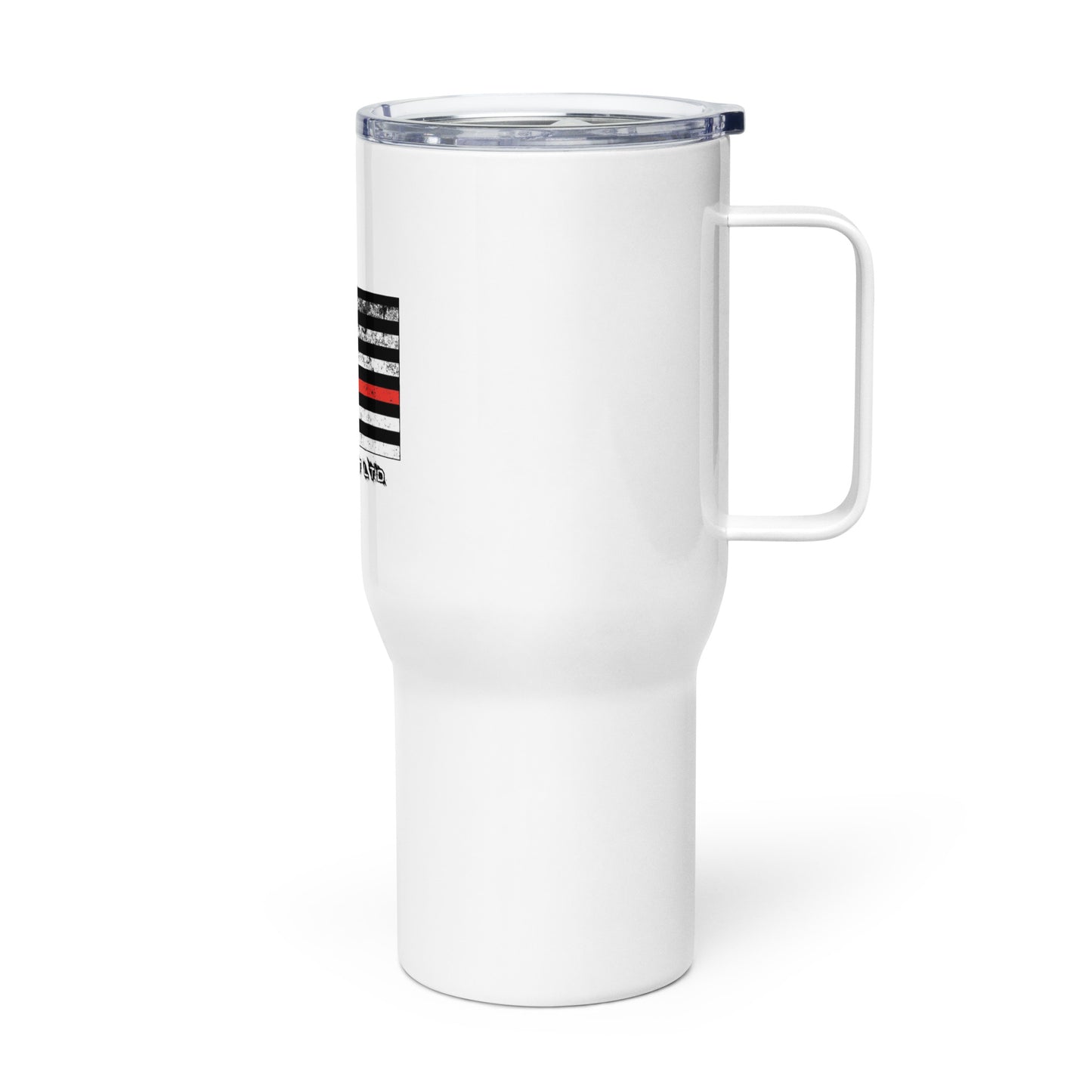 Thin Line FIREFIGHTER Travel mug with a handle