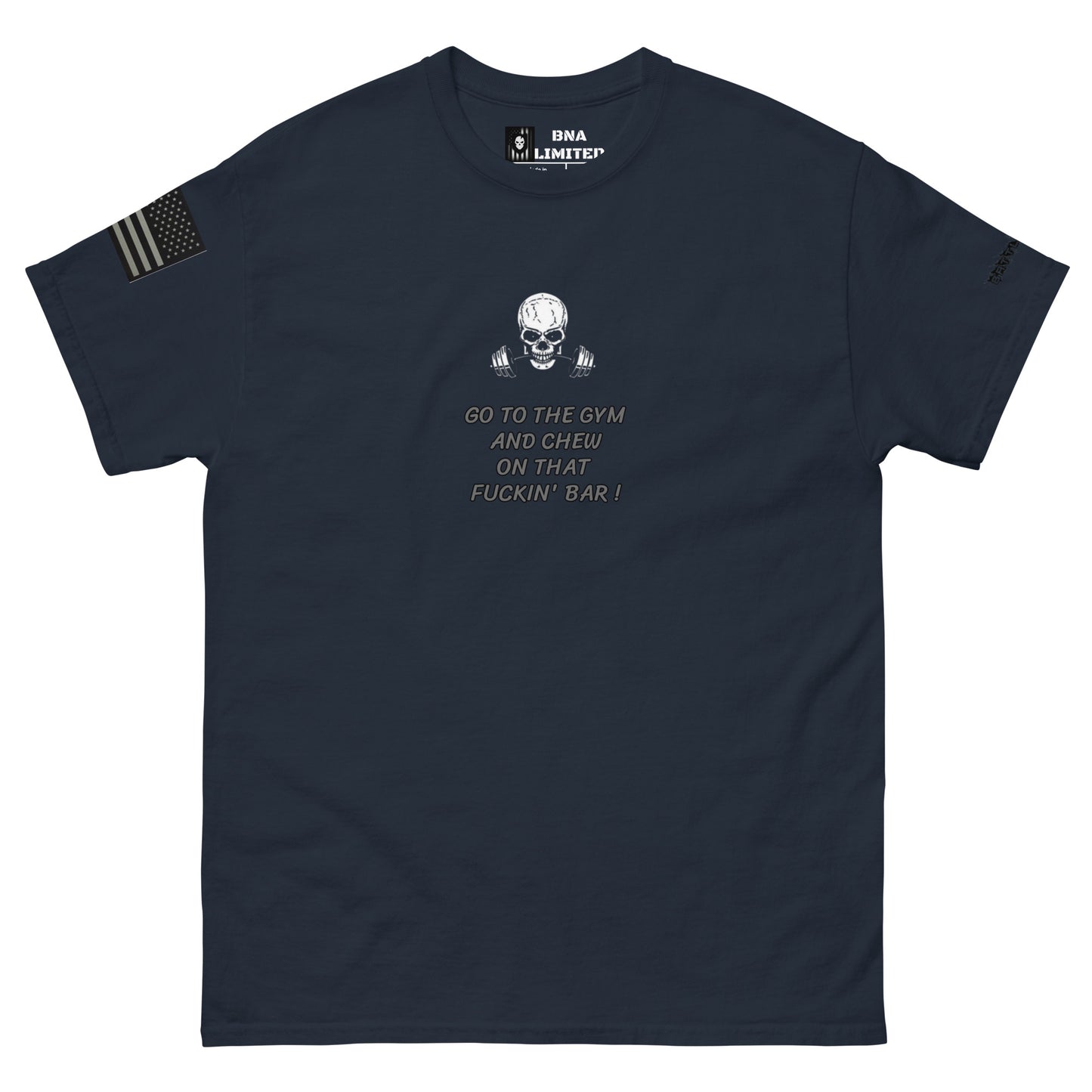 BNA LTD Chew the bar gym T shirt