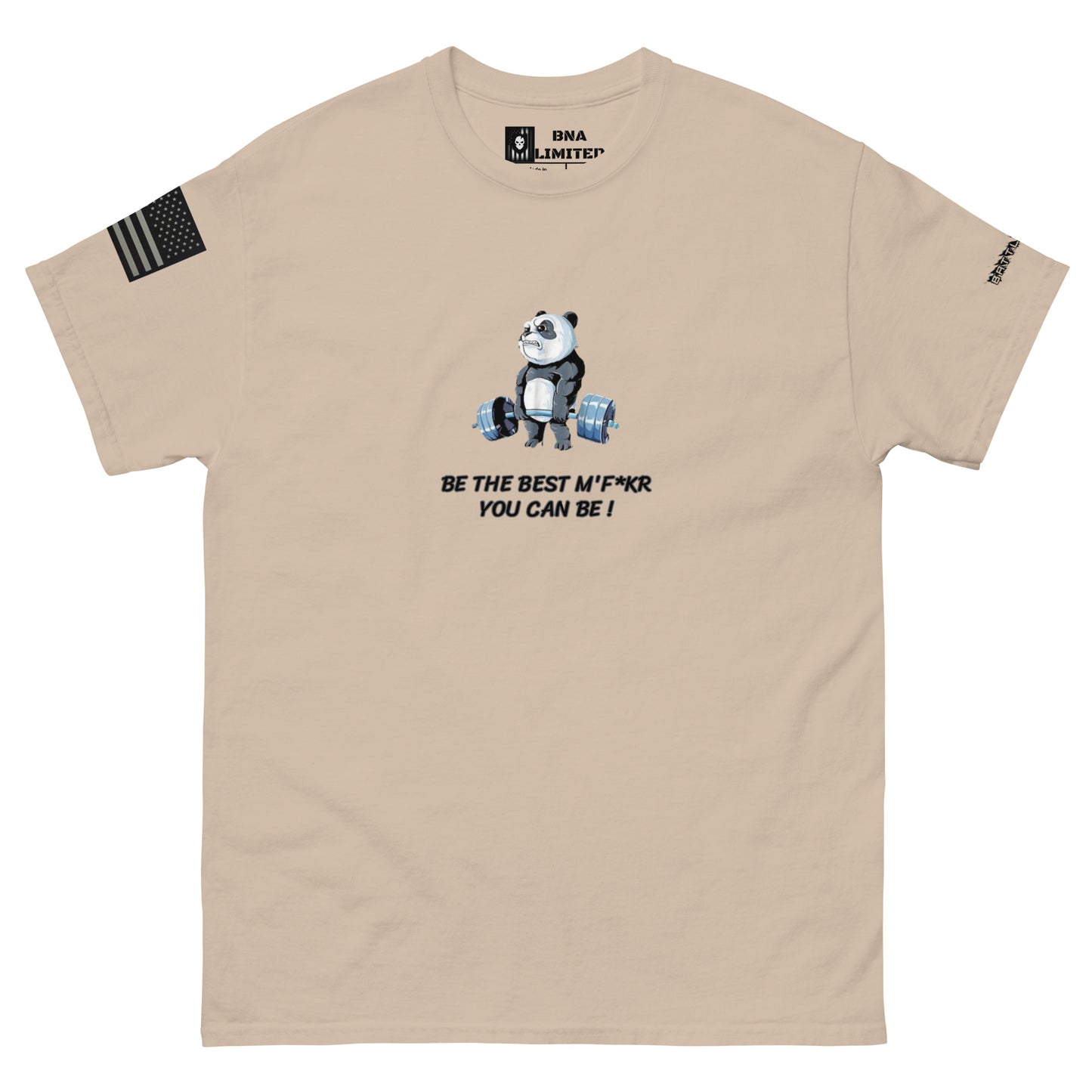 BNA LTD Panda lift gym T shirt