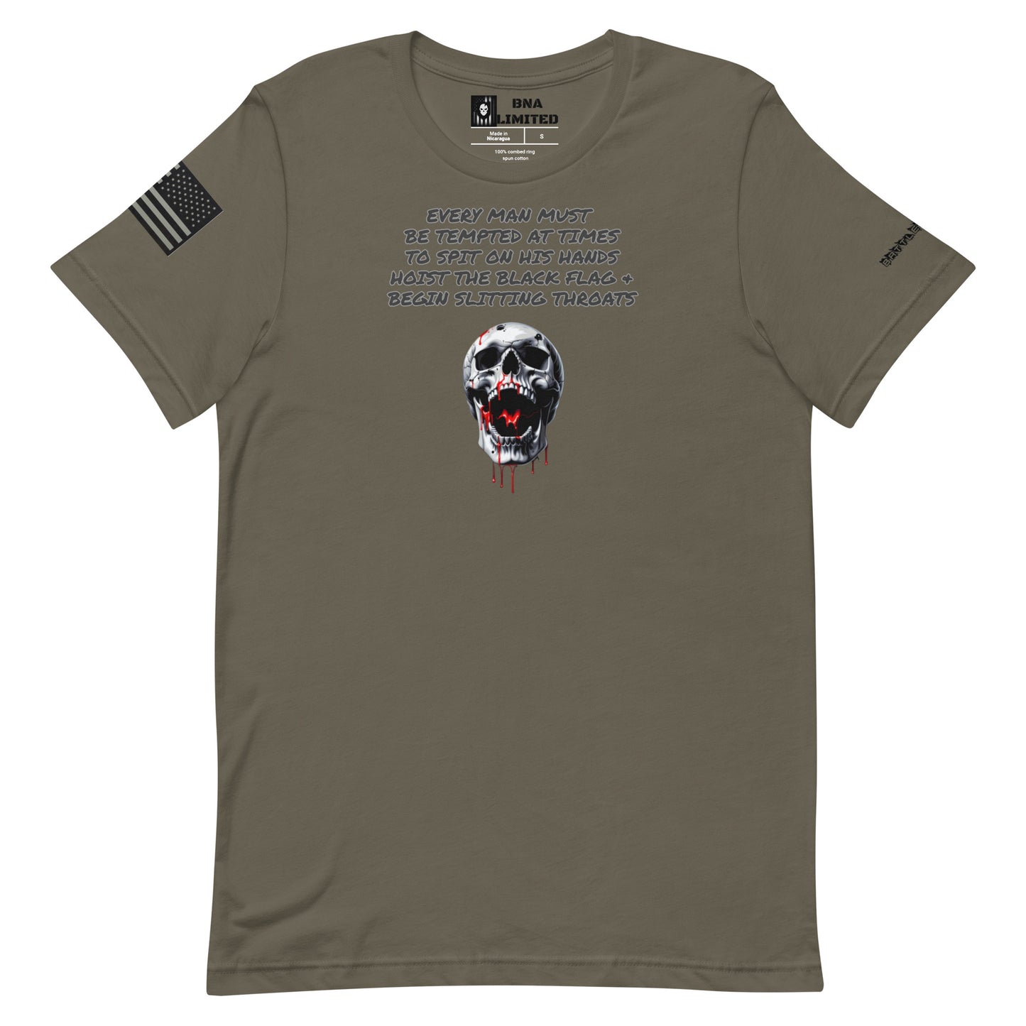 BNA LTD Black flag T shirt