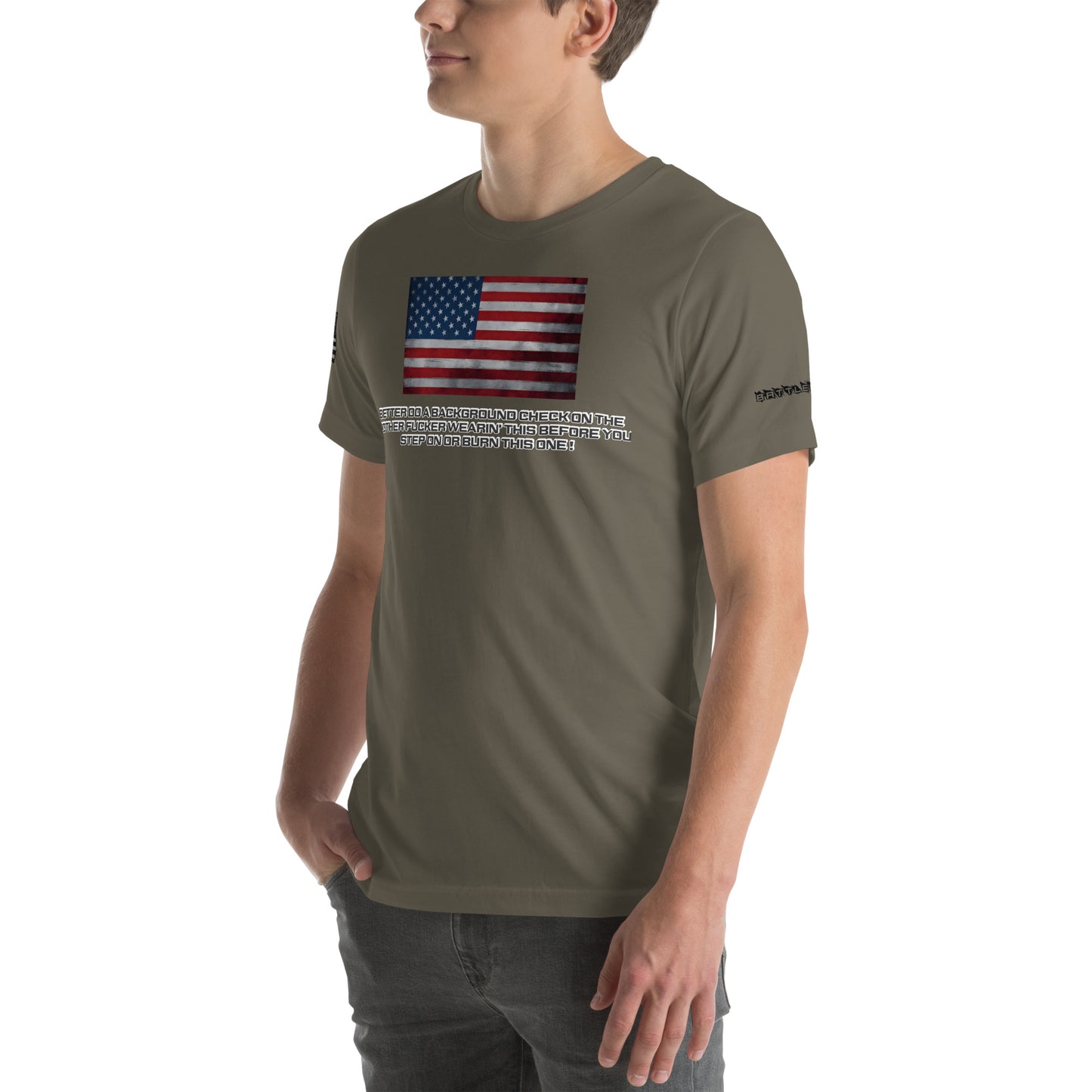 BNA LTD USA flag T shirt