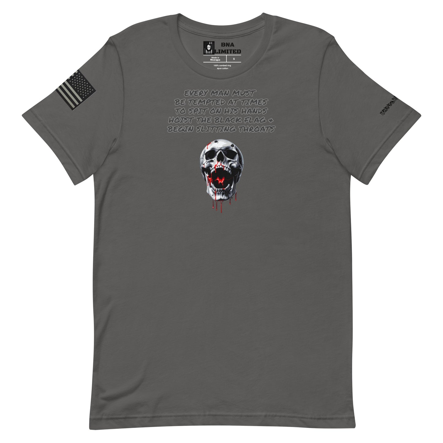 BNA LTD Black flag T shirt