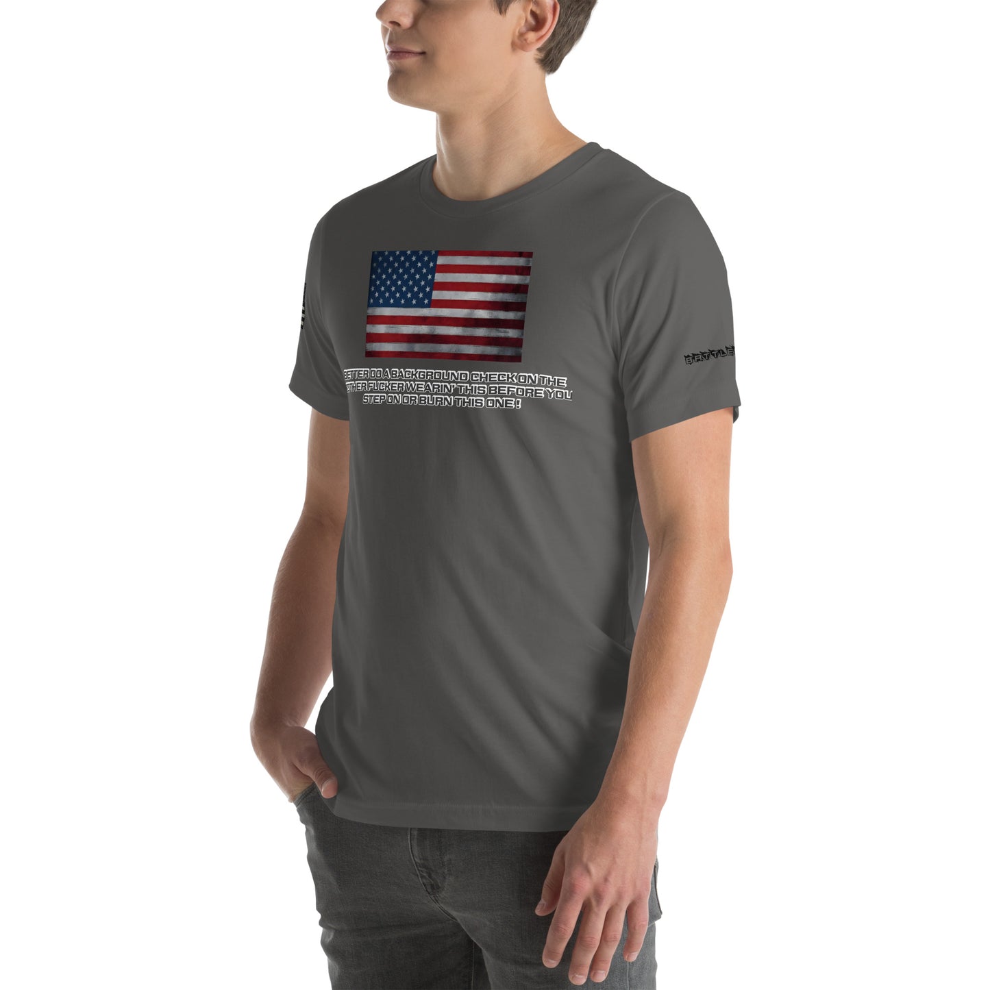 BNA LTD USA flag T shirt
