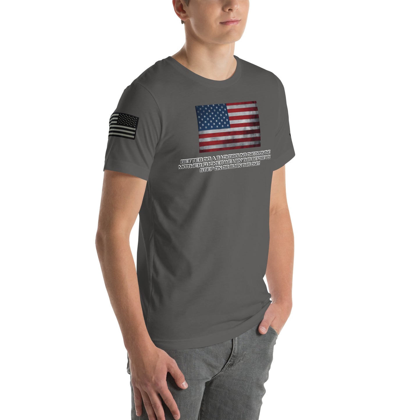 BNA LTD USA flag T shirt