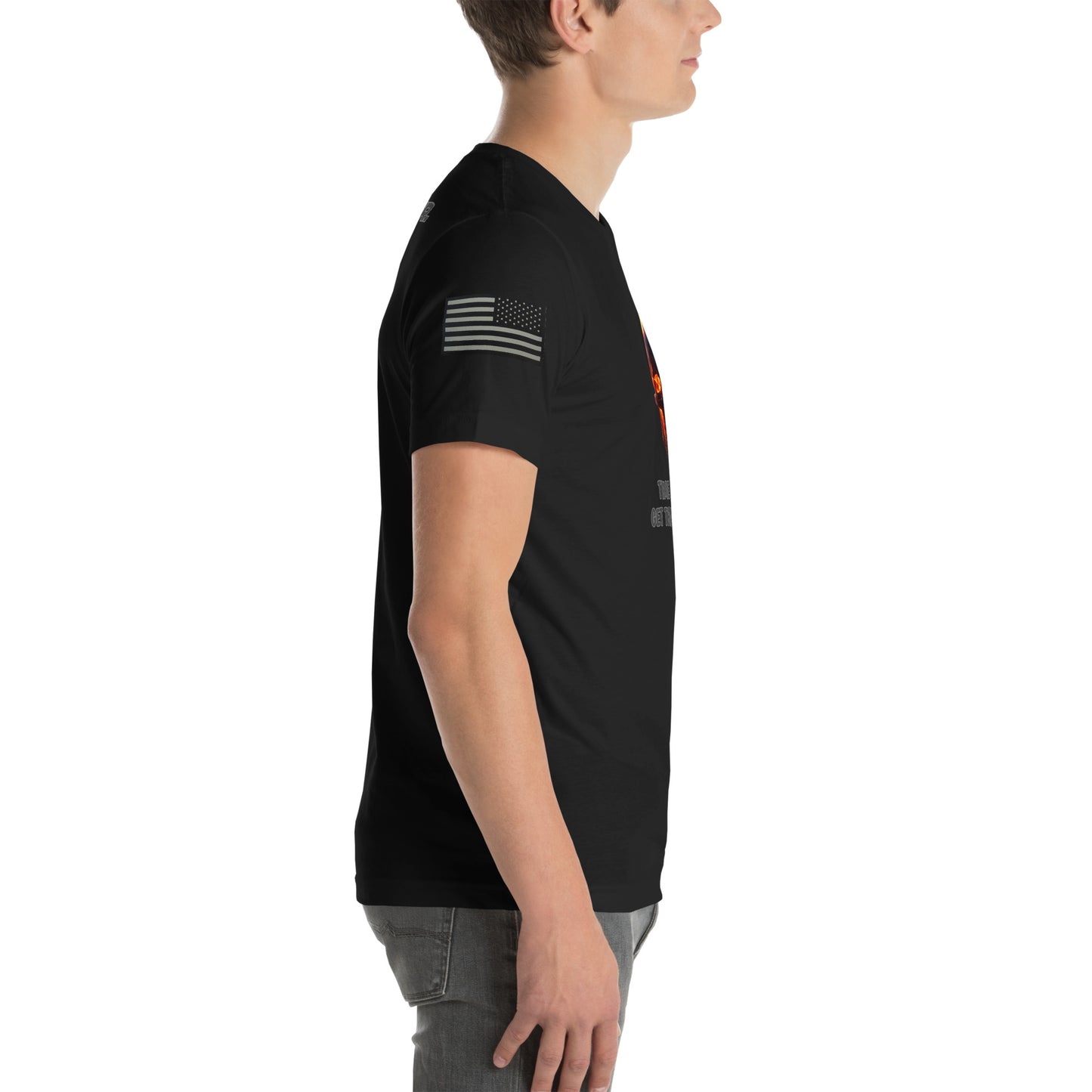 BNA LTD Burning skull T shirt