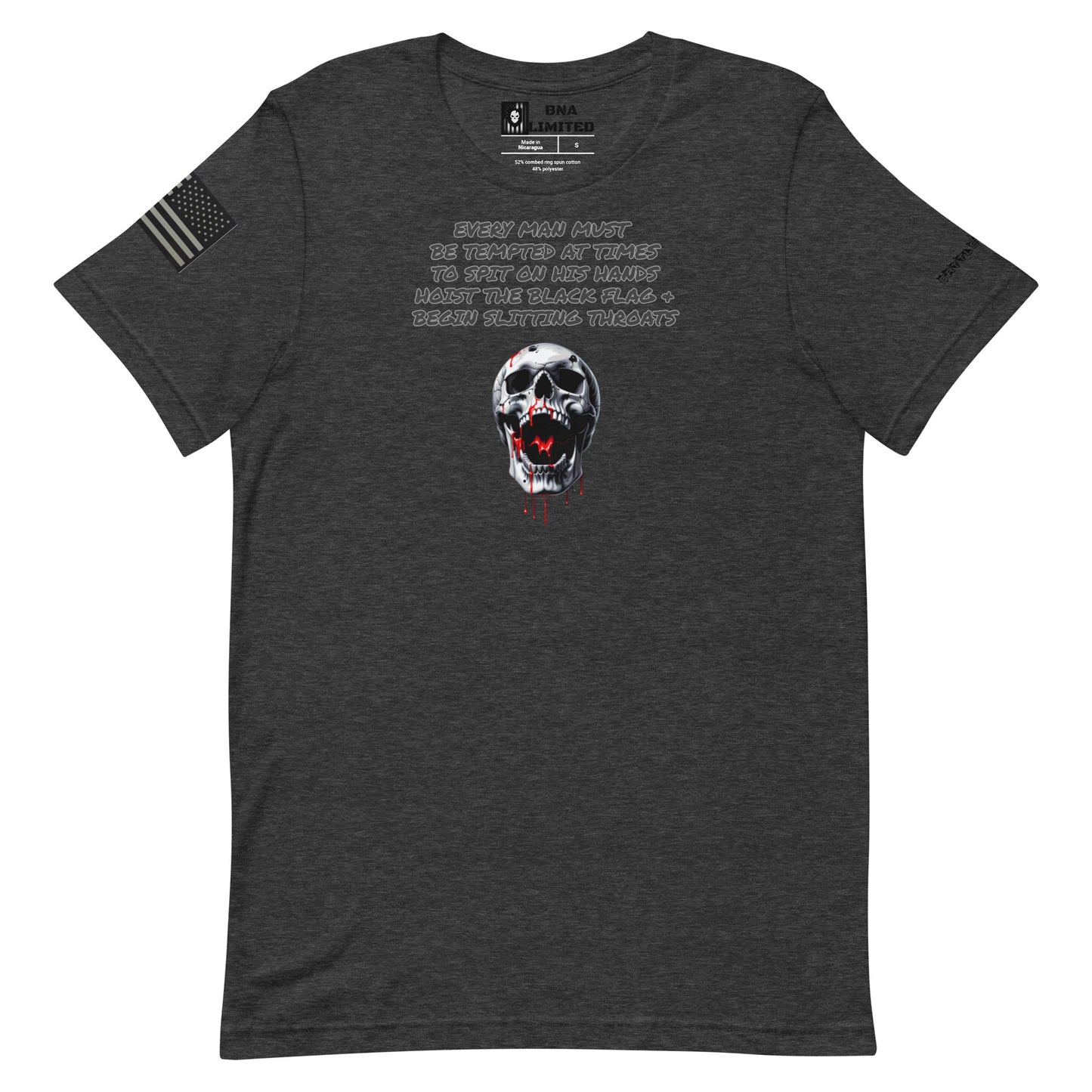 BNA LTD Black flag T shirt