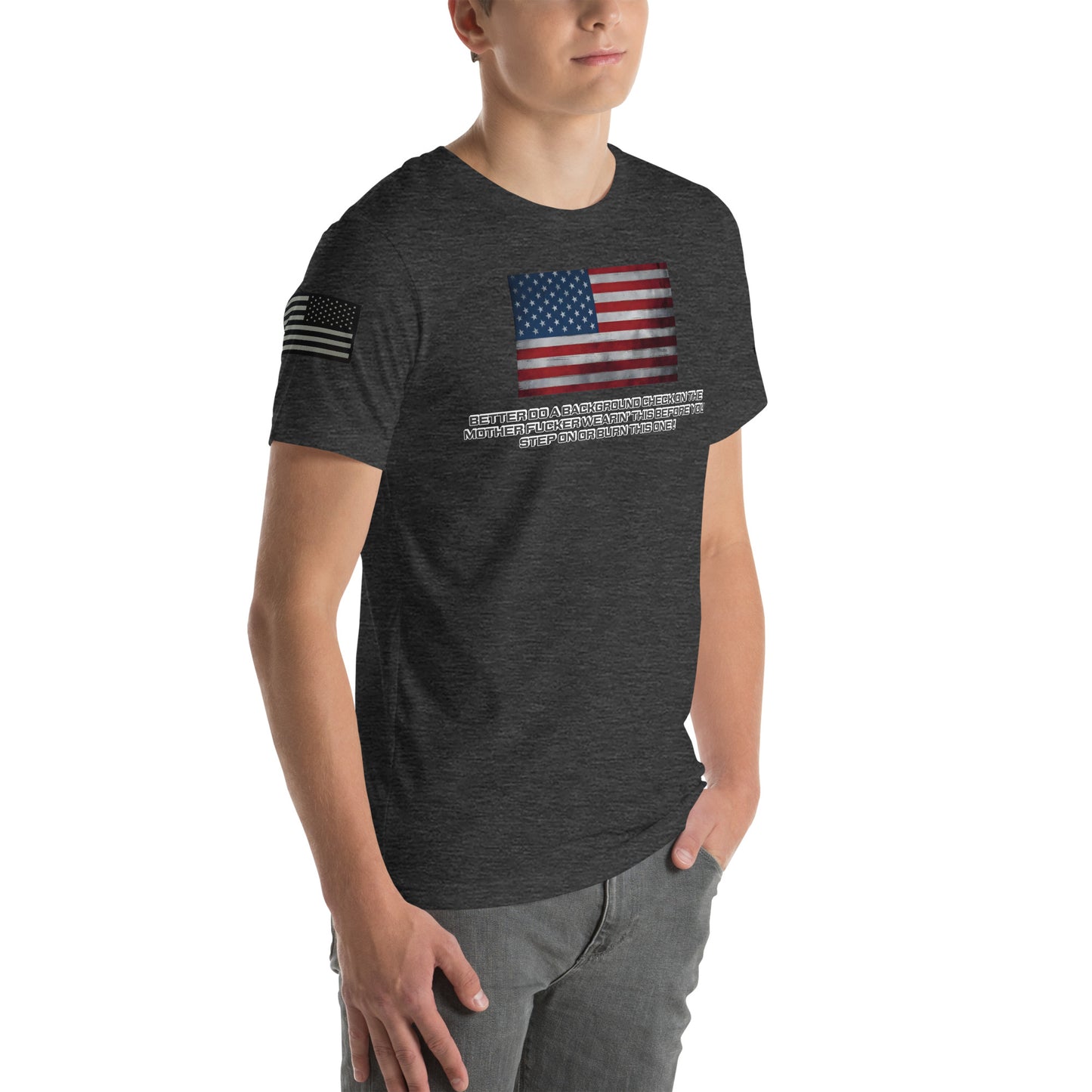BNA LTD USA flag T shirt