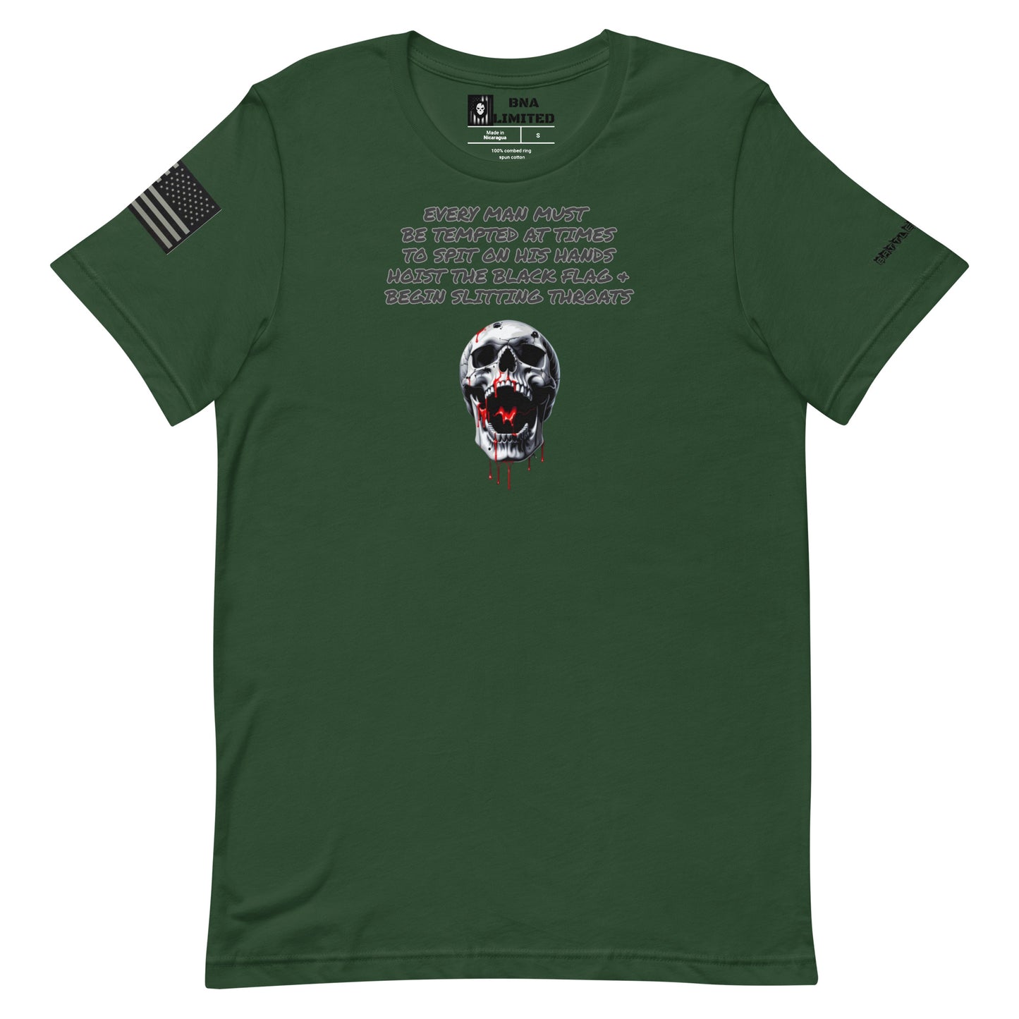 BNA LTD Black flag T shirt
