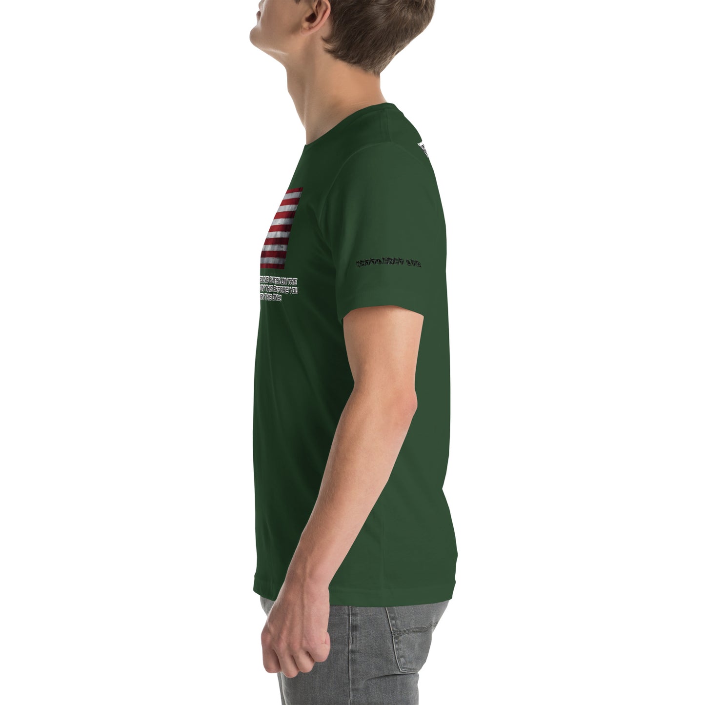 BNA LTD USA flag T shirt