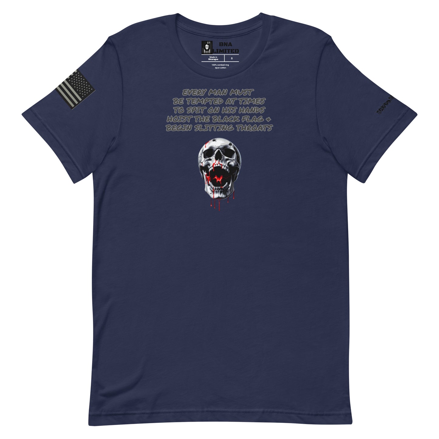 BNA LTD Black flag T shirt