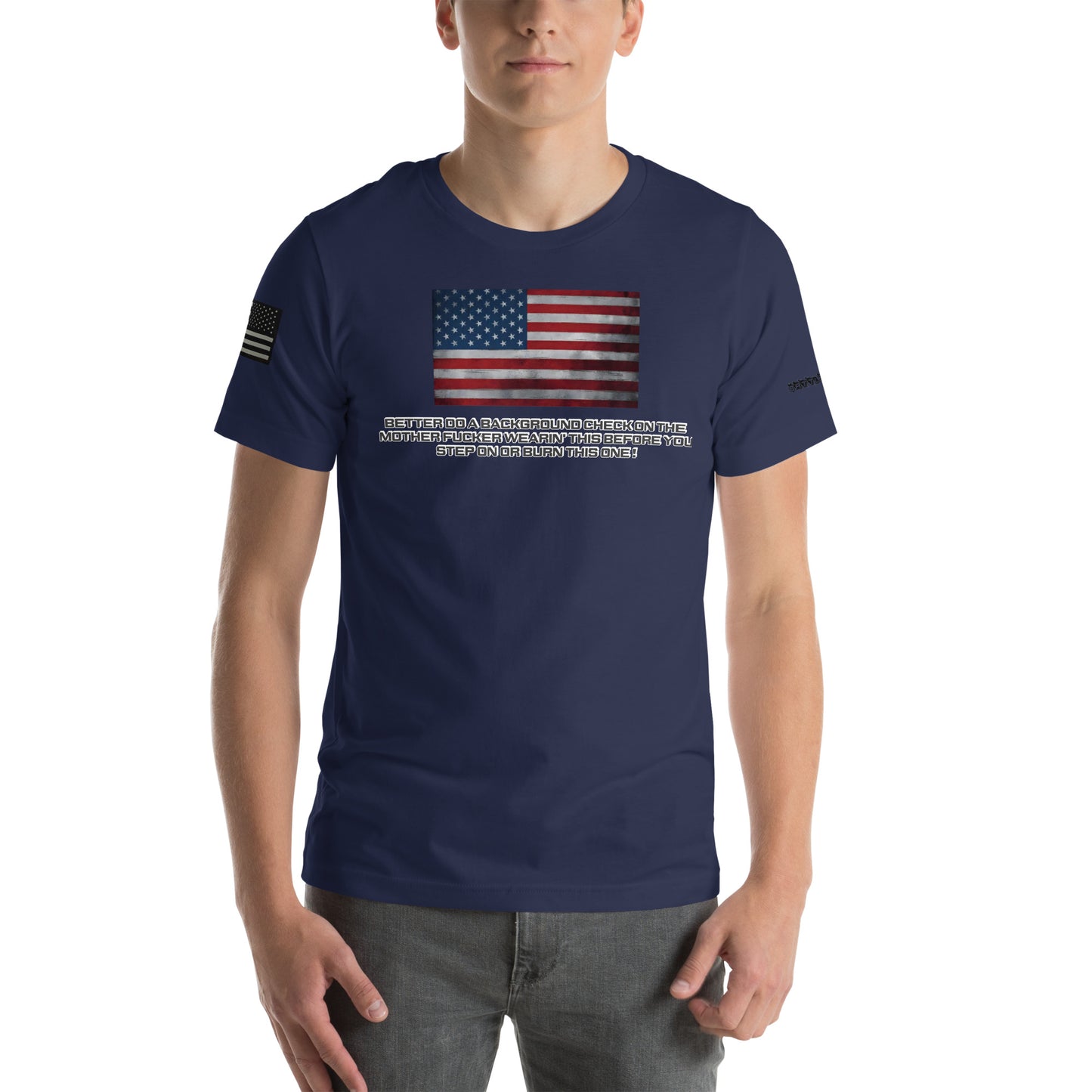 BNA LTD USA flag T shirt