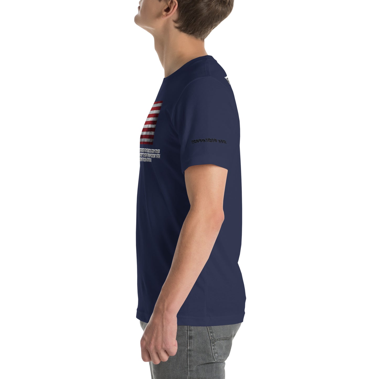 BNA LTD USA flag T shirt
