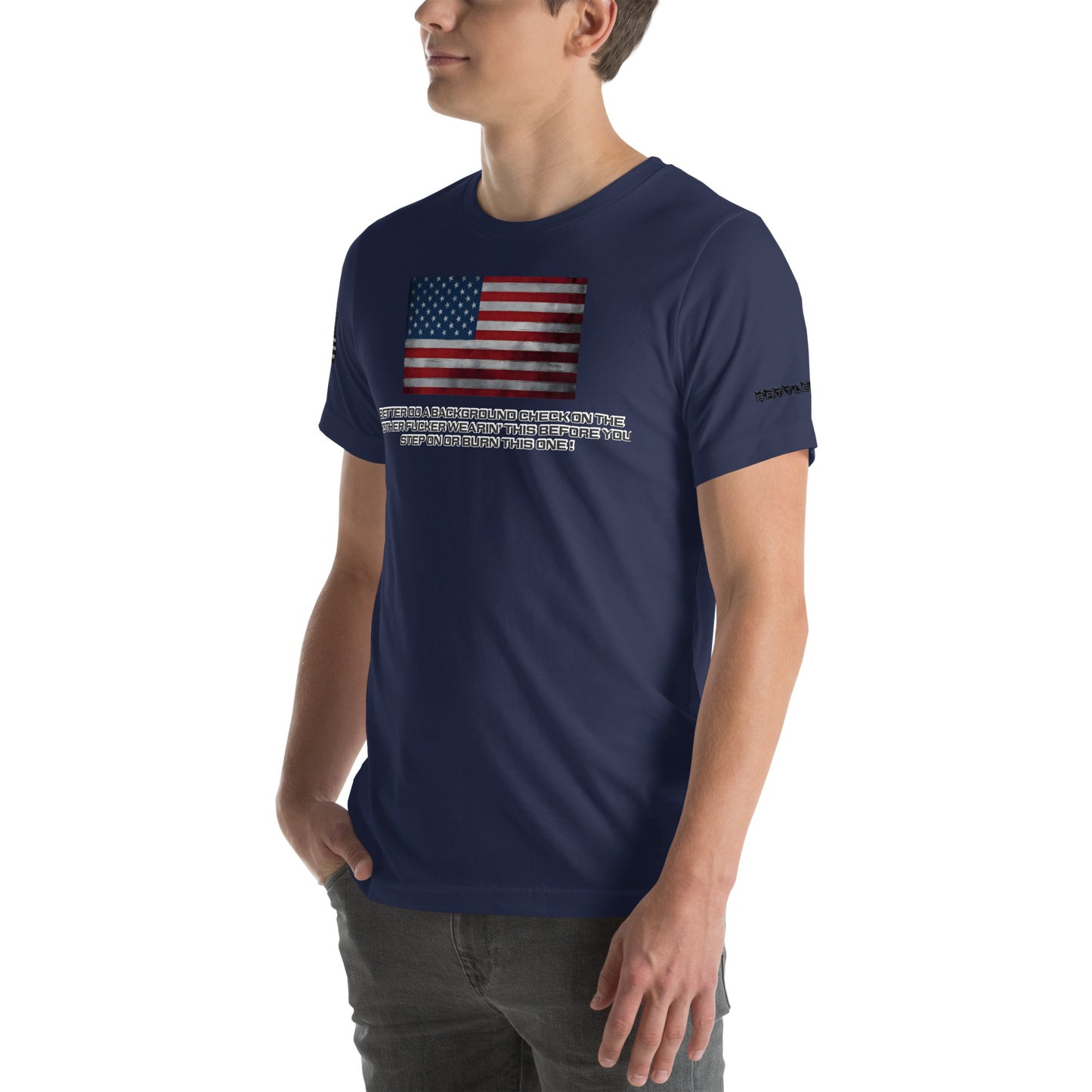 BNA LTD USA flag T shirt