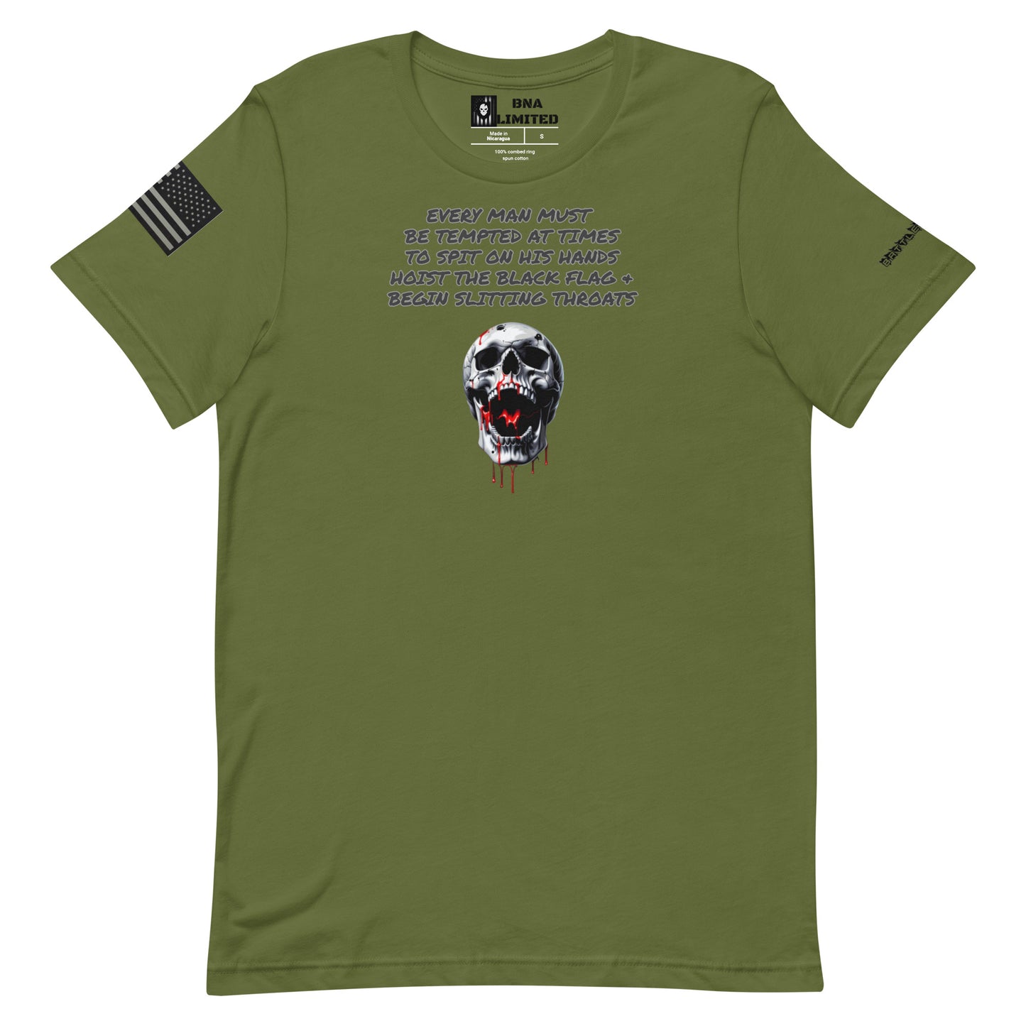 BNA LTD Black flag T shirt