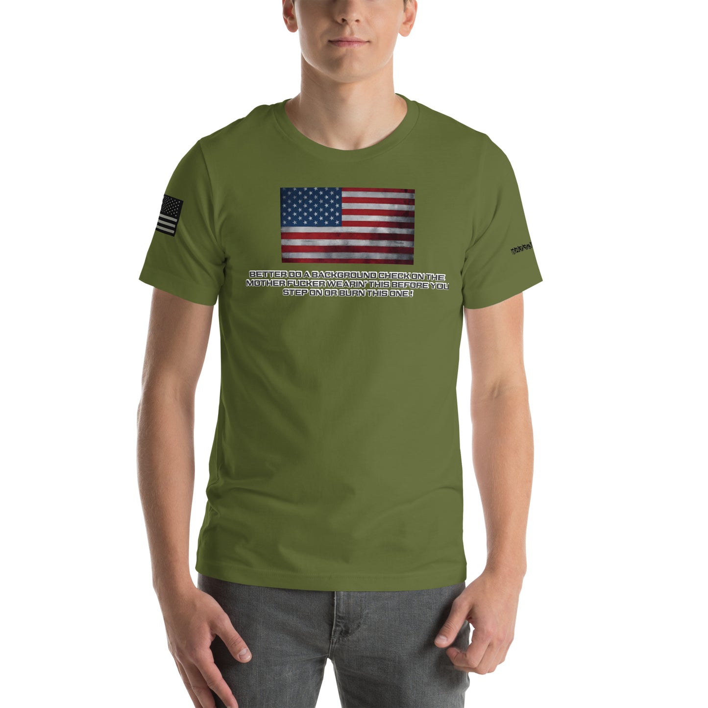 BNA LTD USA flag T shirt