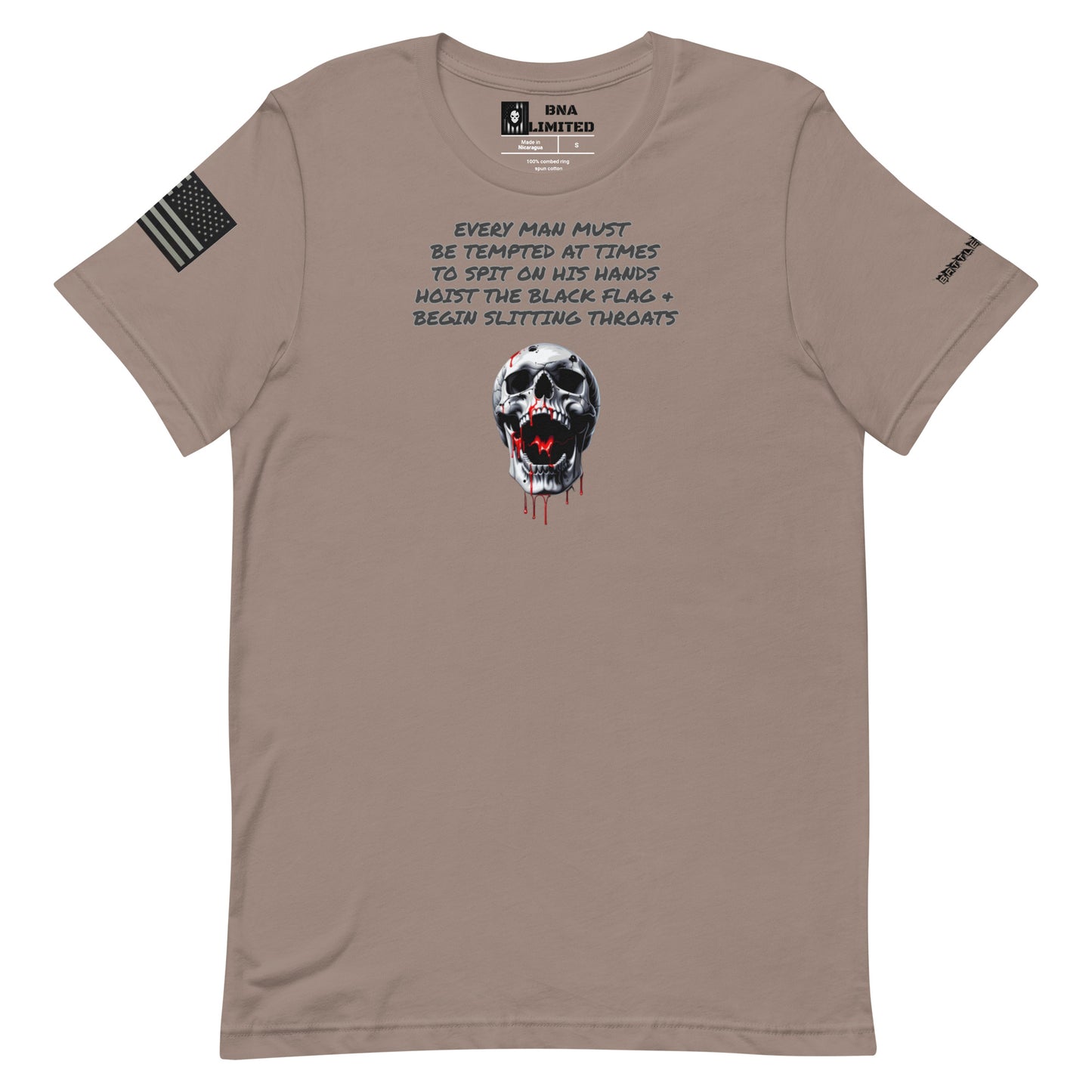 BNA LTD Black flag T shirt
